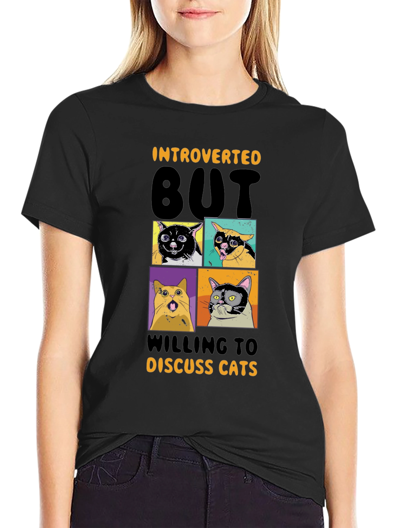 Introverted Cats Graphic Tee