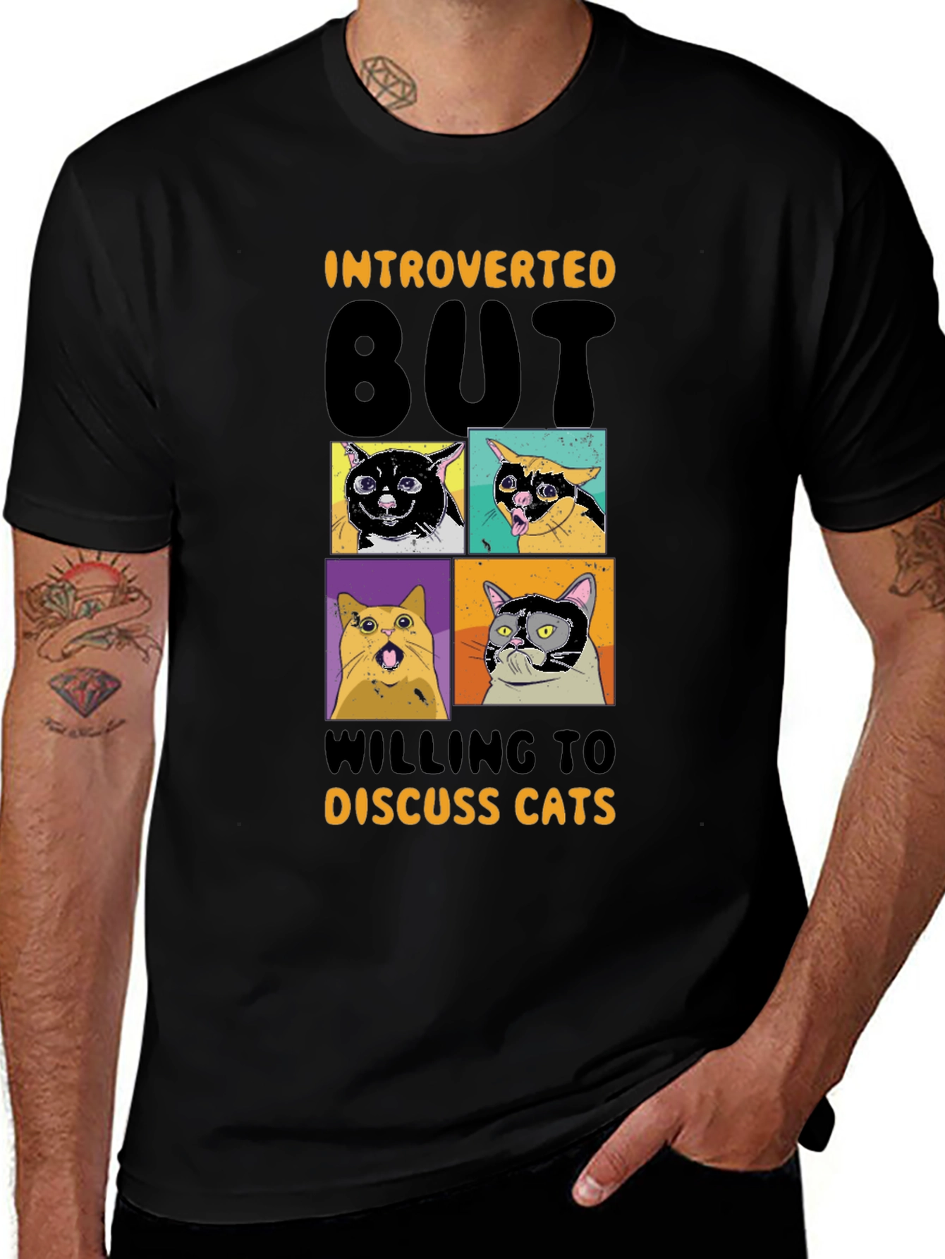 Introverted Cats Graphic Tee