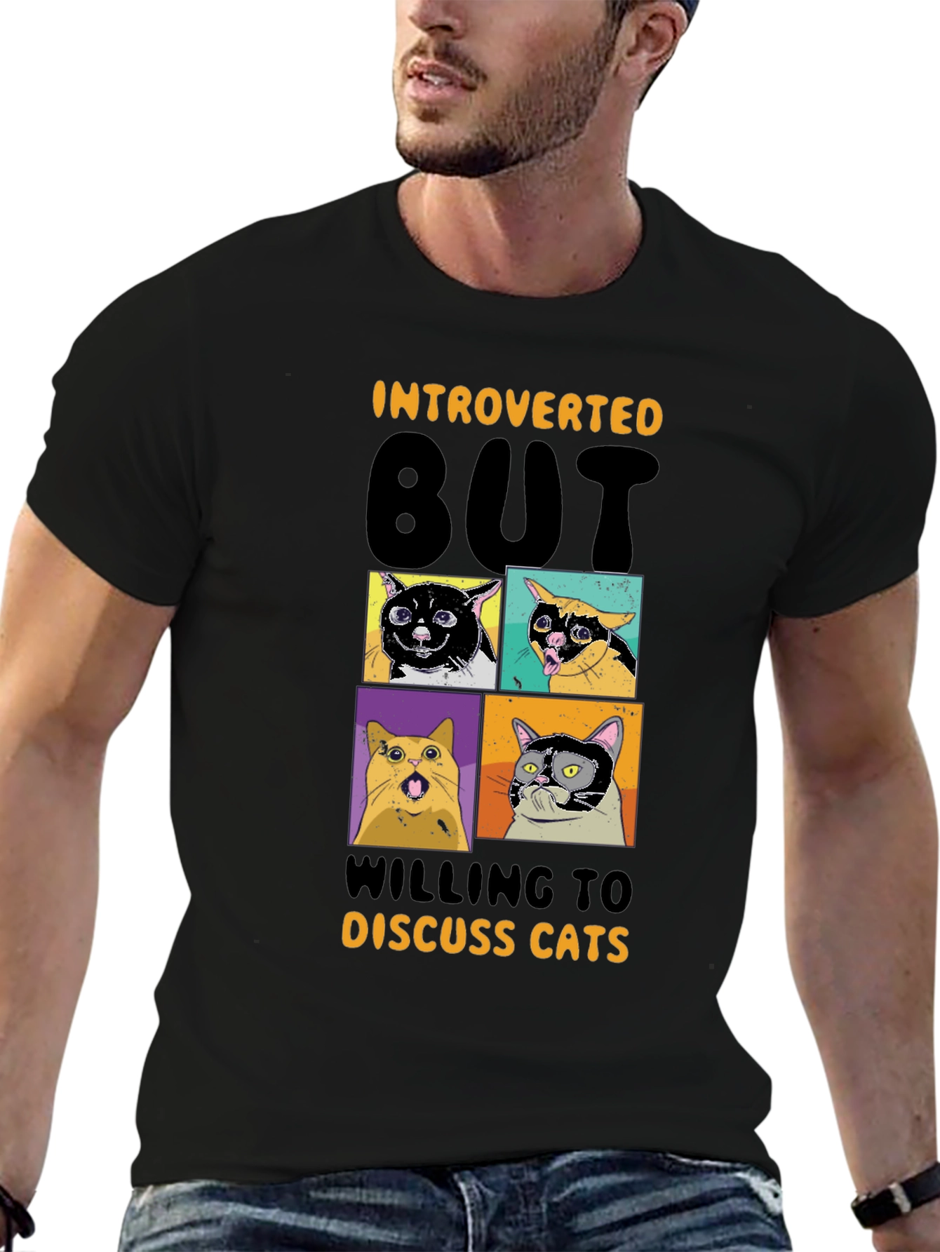Introverted Cats Graphic Tee