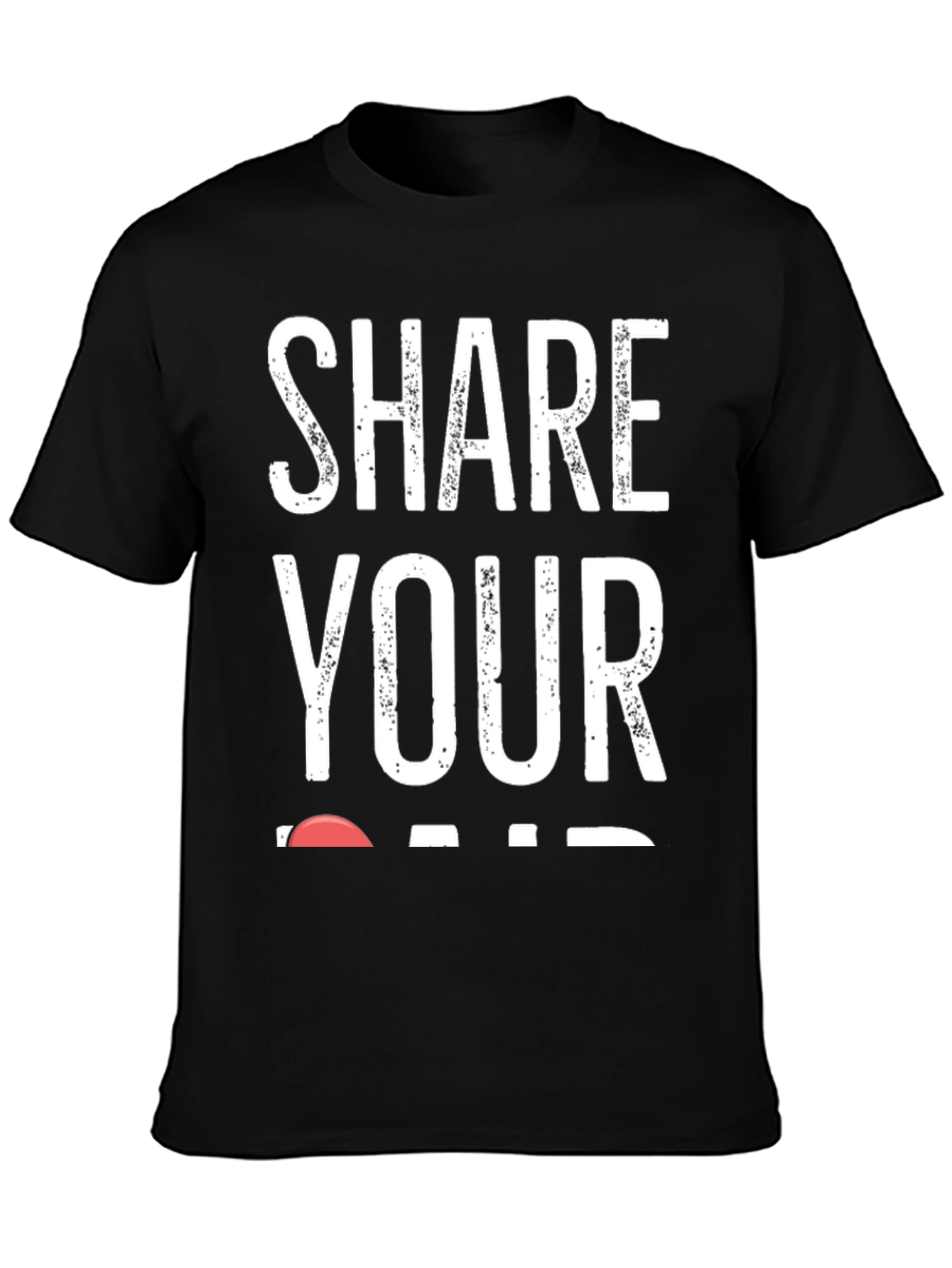 Share Your Heart T-Shirt - Black