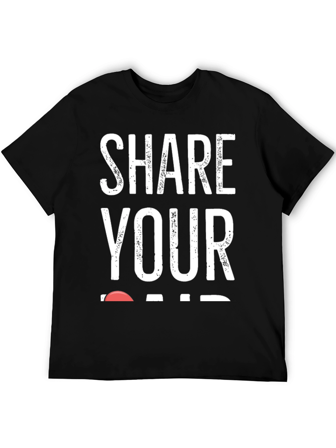Share Your Heart T-Shirt - Black