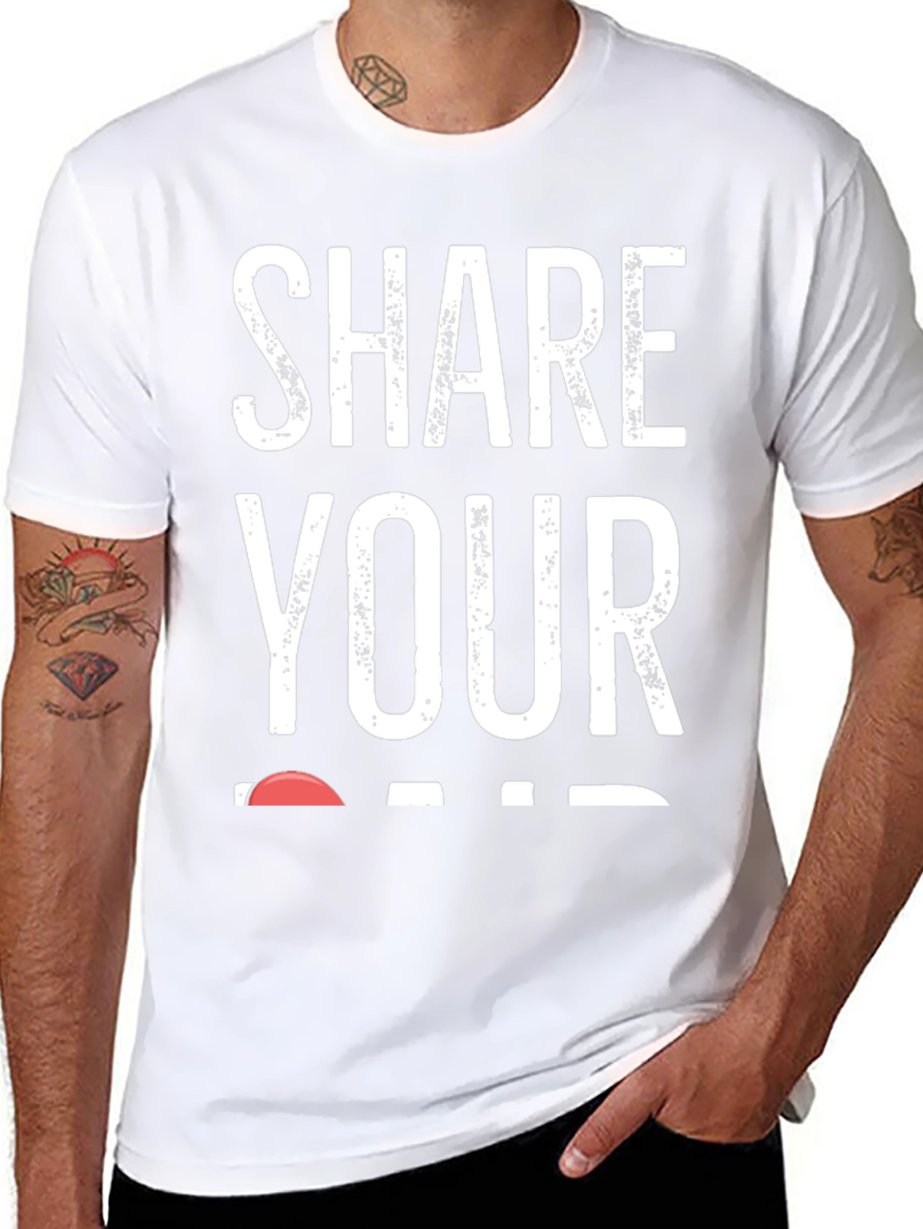 Share Your Heart T-Shirt - Black