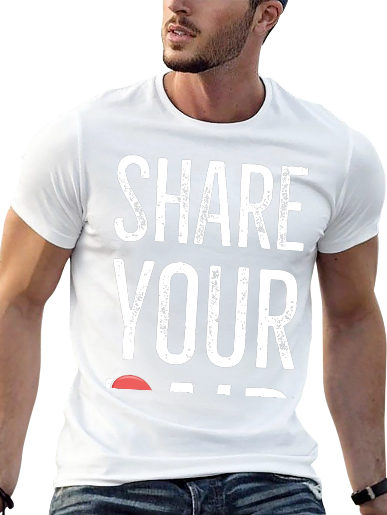 Share Your Heart T-Shirt - Black