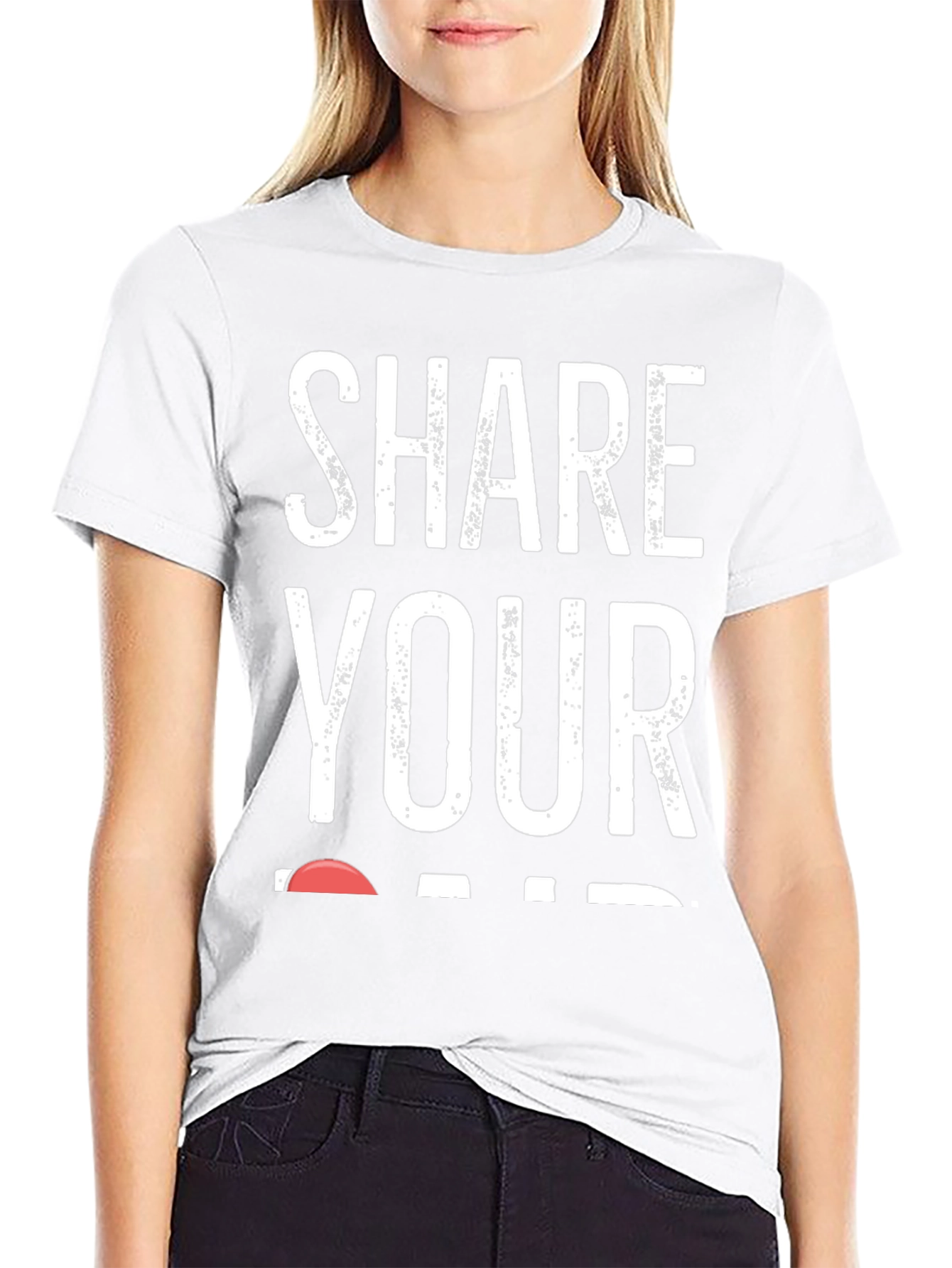 Share Your Heart T-Shirt - Black