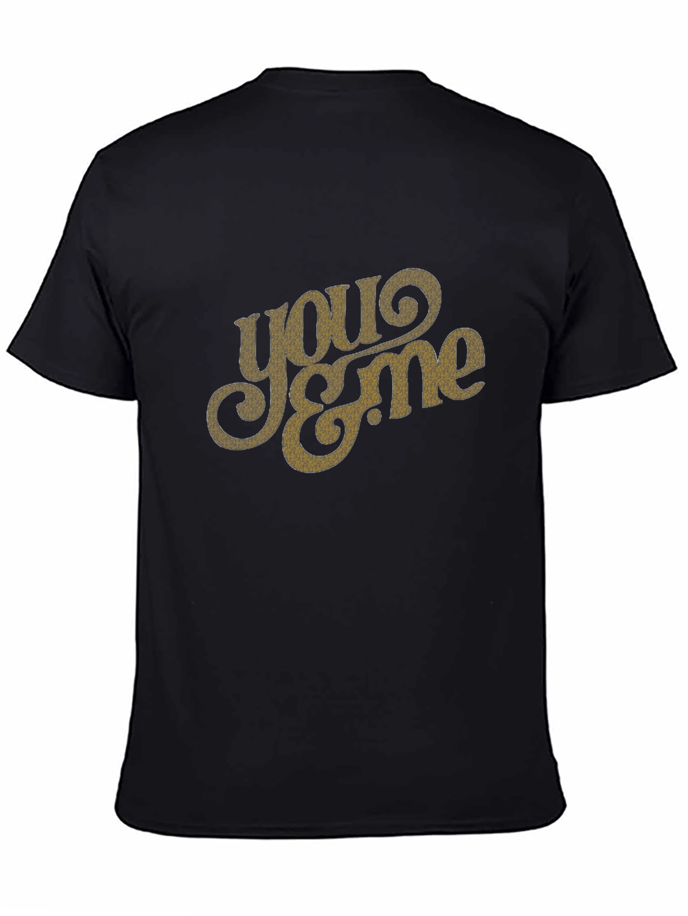 Retro You & Me Graphic Tee - Black