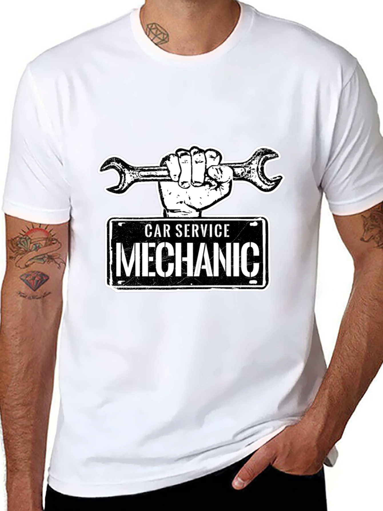 Car Service Mechanic Graphic T-Shirt