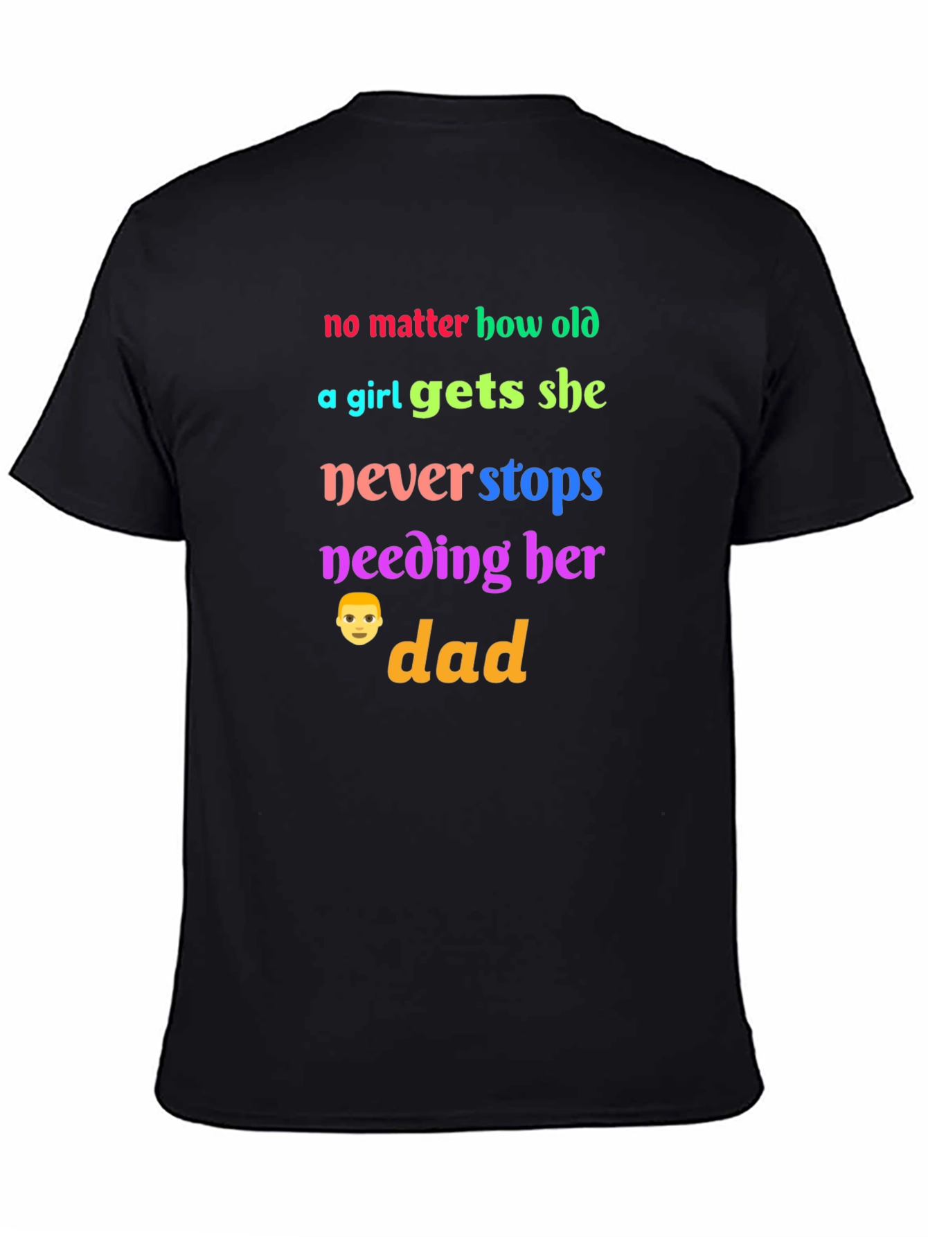 No Matter How Old a Girl Gets Dad T-Shirt