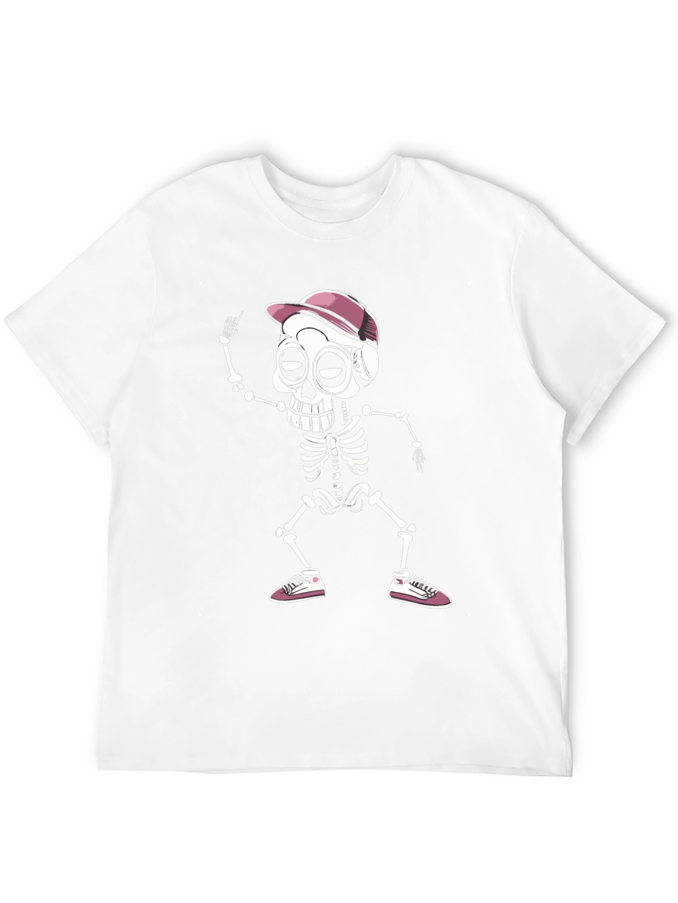 Cool Skeleton Graphic Tee - Black