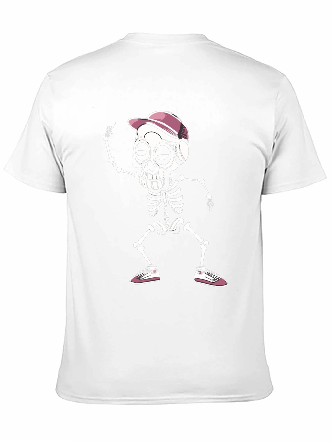 Cool Skeleton Graphic Tee - Black