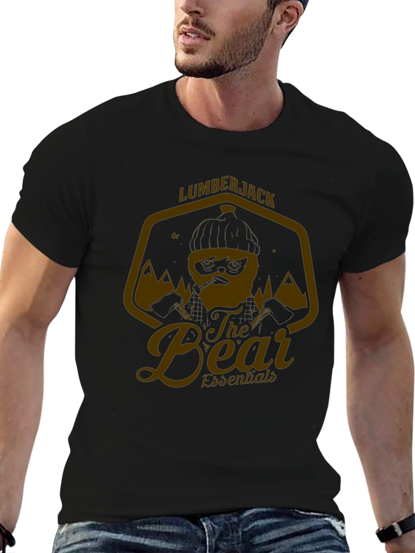 Lumberjack Bear Essentials Graphic T-Shirt