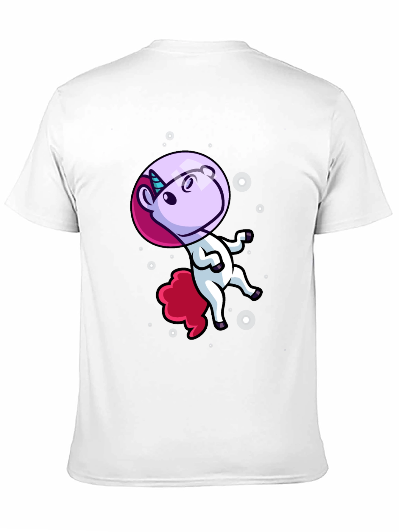 Astronaut Unicorn Black T-Shirt