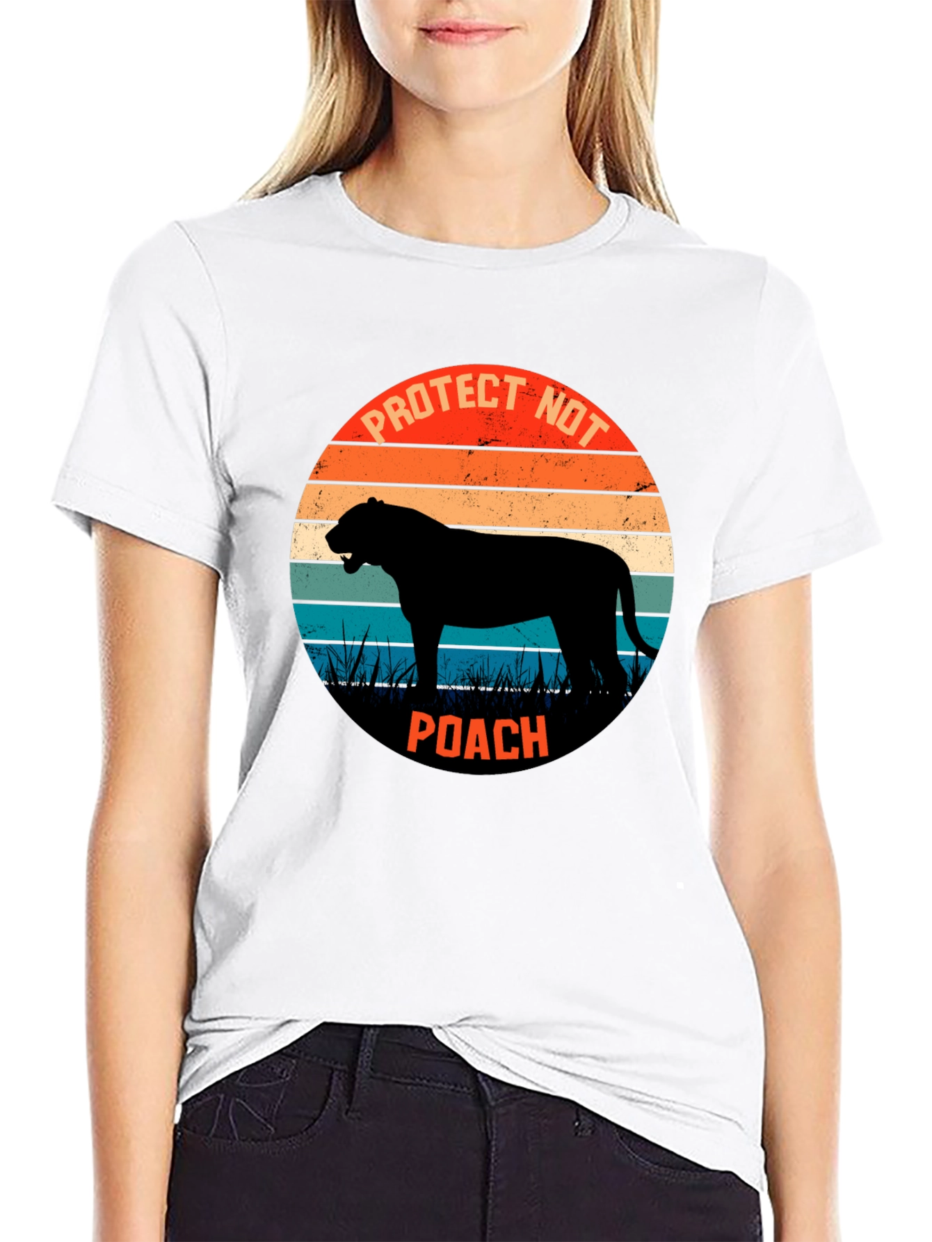 Protect Wildlife Tee - Retro Style Anti-Poaching Shirt