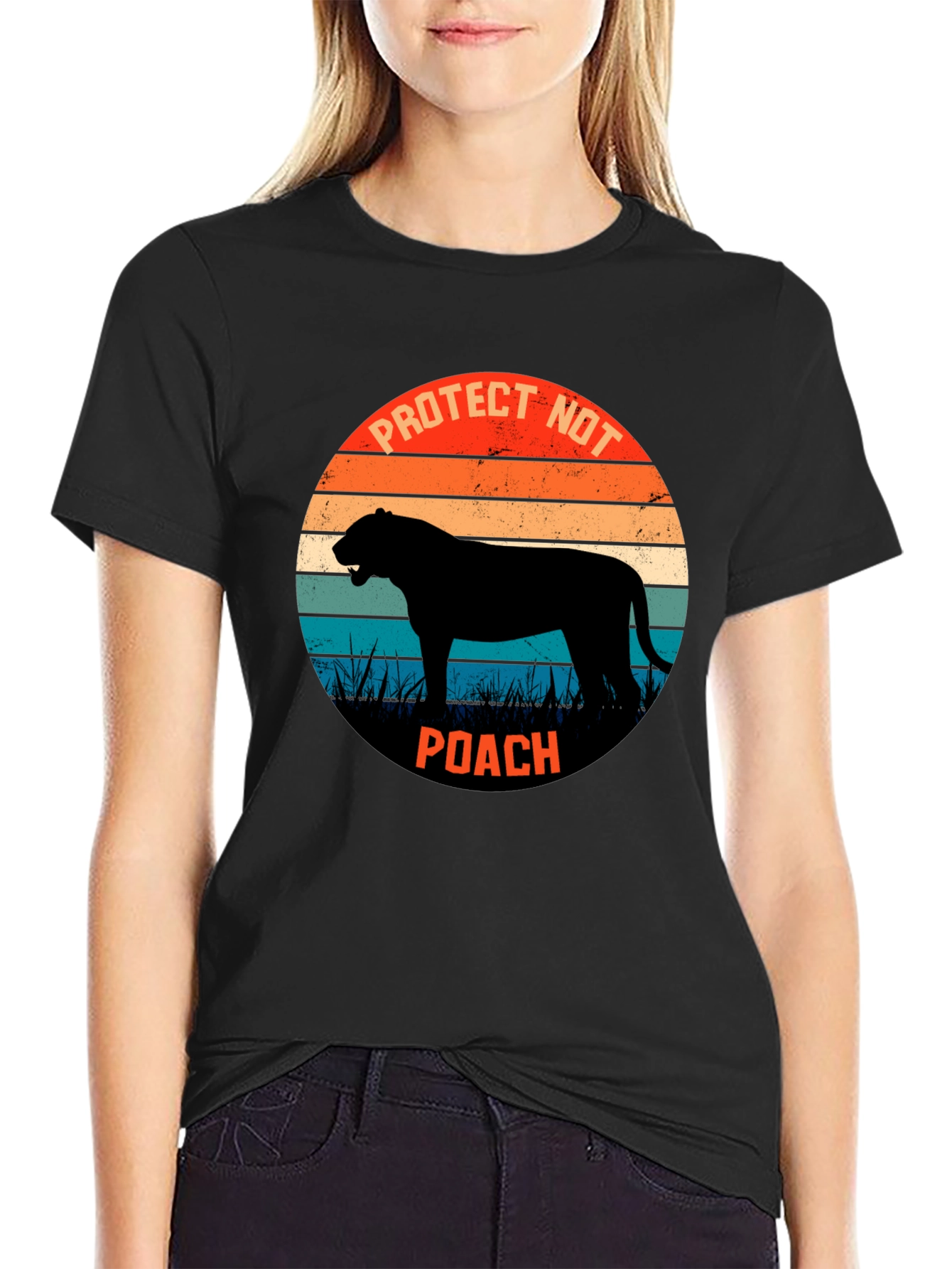 Protect Wildlife Tee - Retro Style Anti-Poaching Shirt