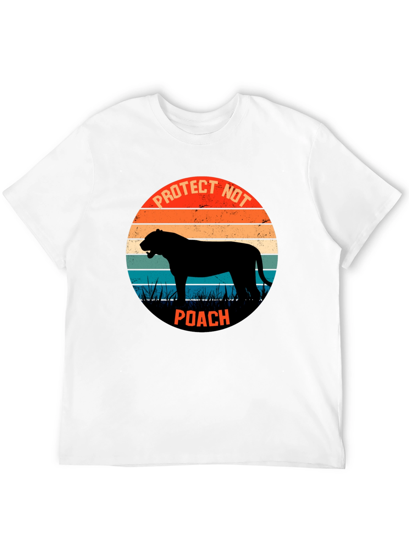 Protect Wildlife Tee - Retro Style Anti-Poaching Shirt