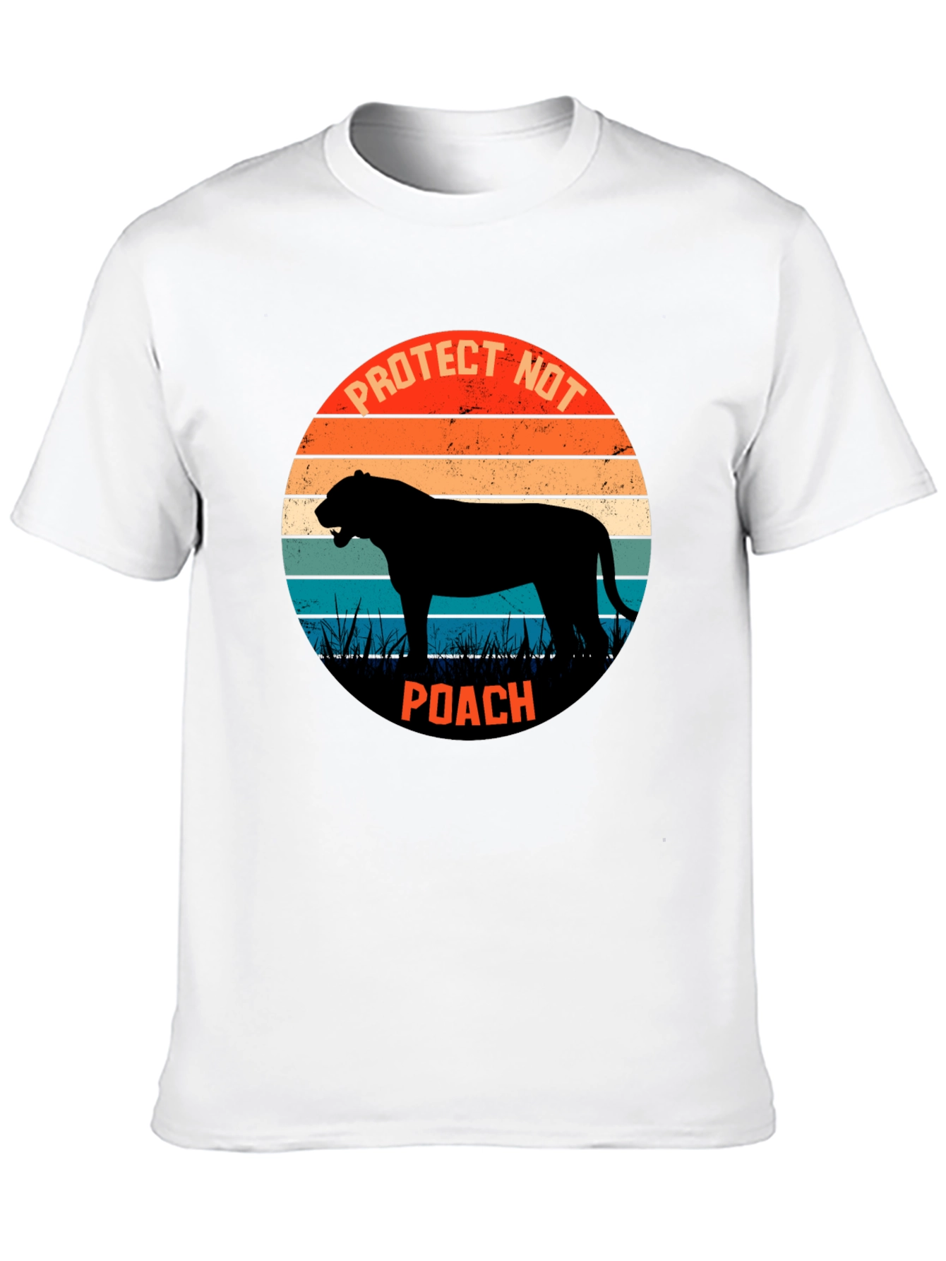 Protect Wildlife Tee - Retro Style Anti-Poaching Shirt