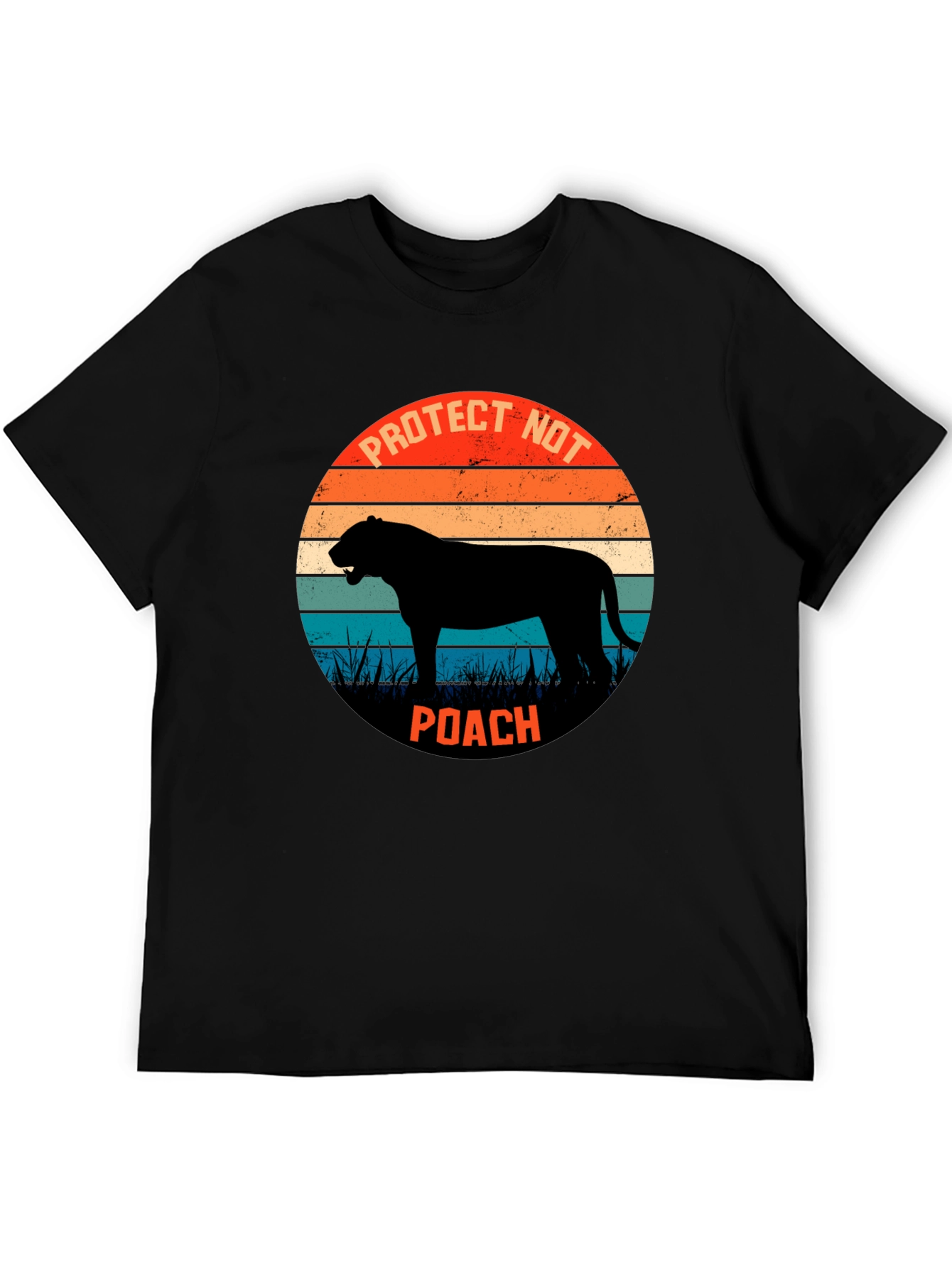 Protect Wildlife Tee - Retro Style Anti-Poaching Shirt
