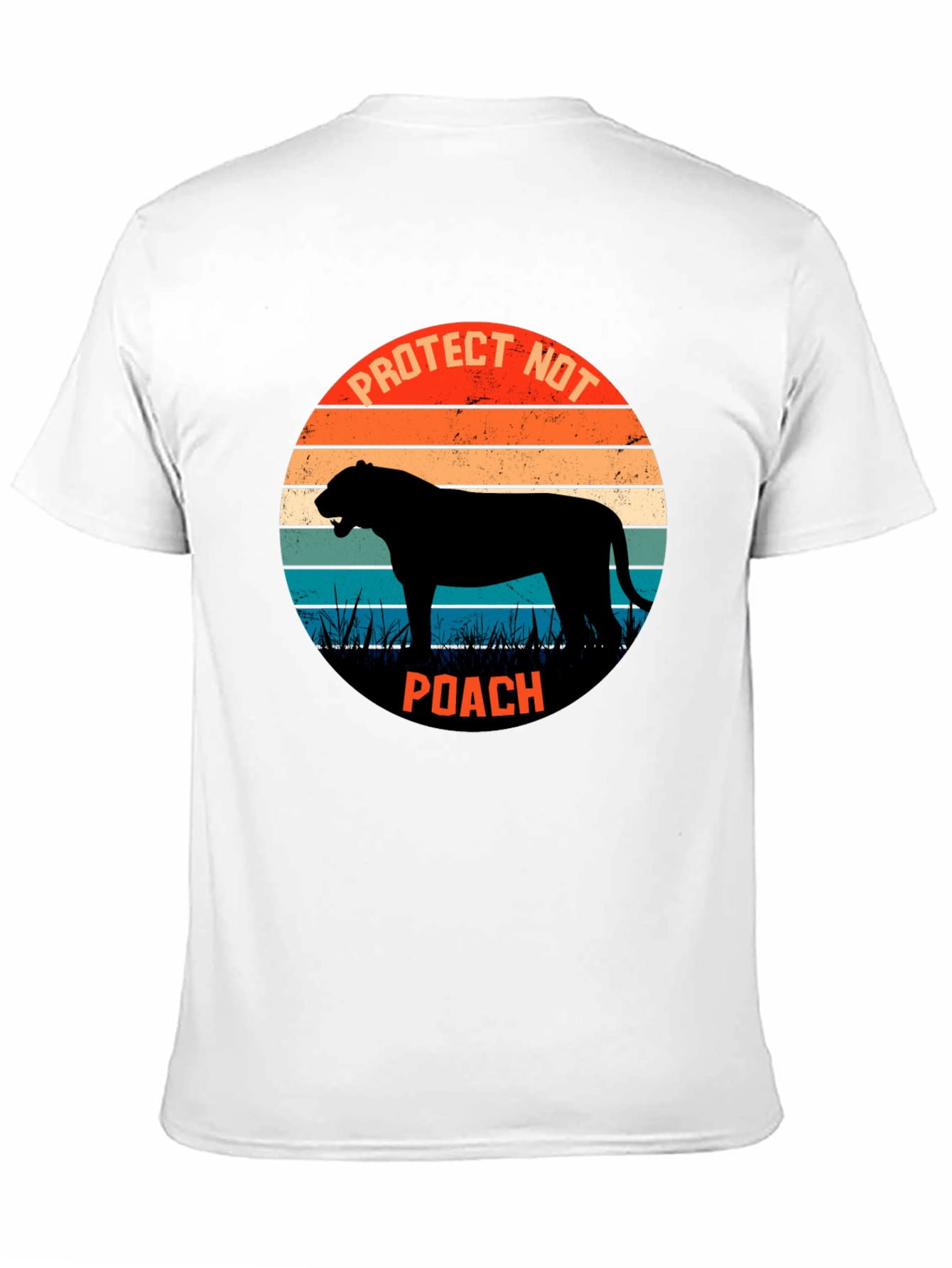 Protect Wildlife Tee - Retro Style Anti-Poaching Shirt