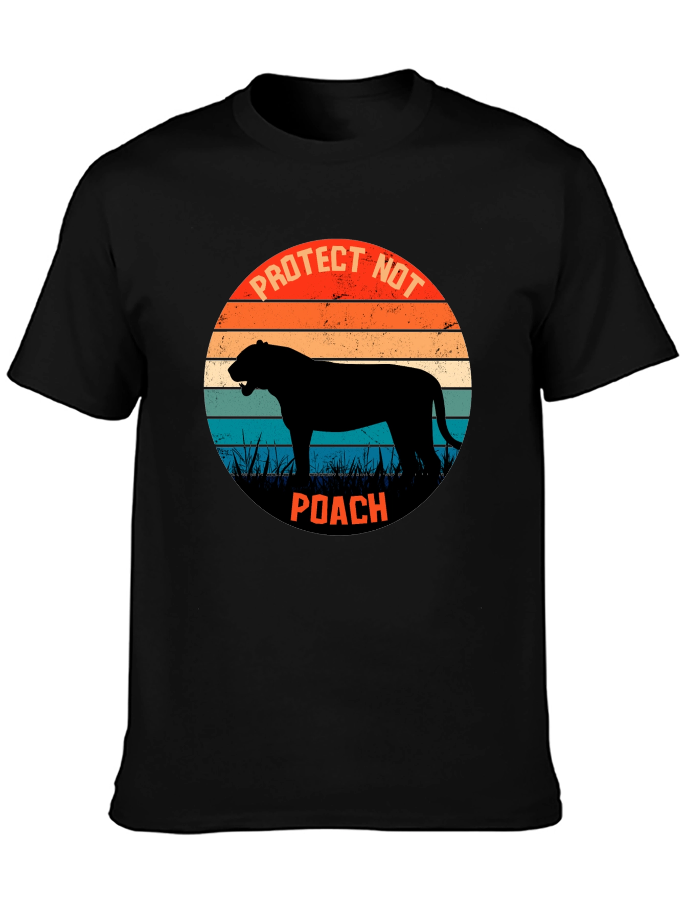 Protect Wildlife Tee - Retro Style Anti-Poaching Shirt
