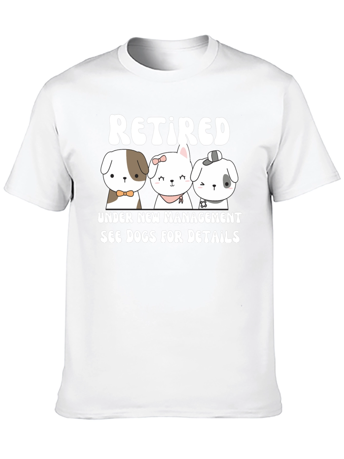 Retired Under New Management Dog T-Shirt