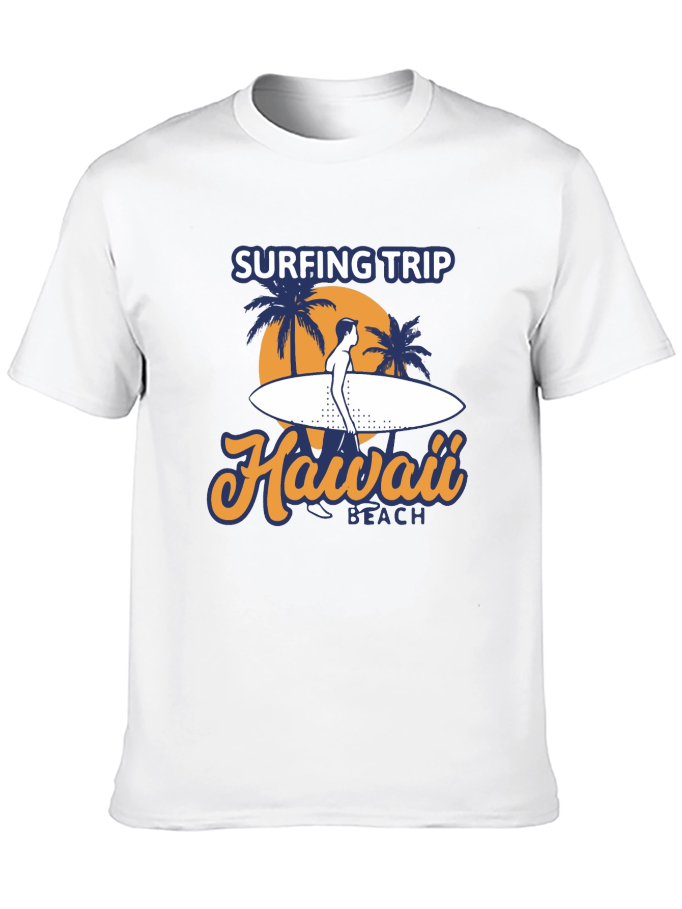 Hawaii Surfing Trip Graphic Tee - Black