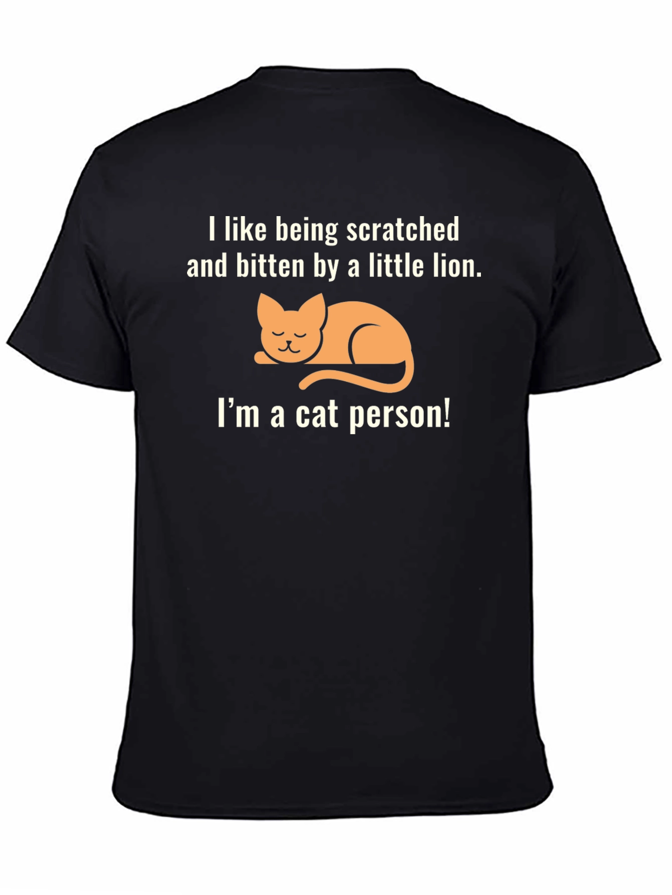 Cat Person T-Shirt - Scratched & Bitten Little Lion