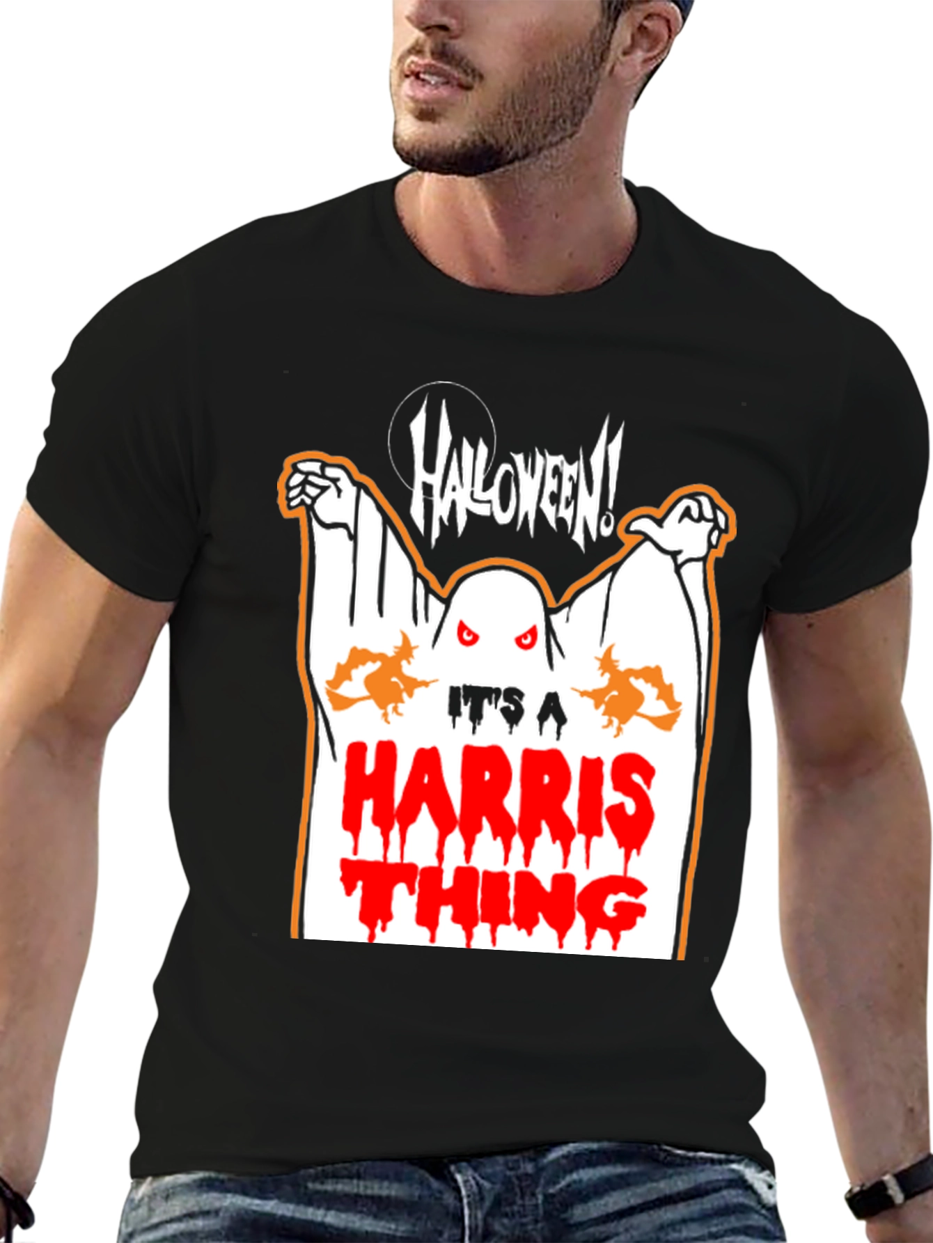 Its a Harris Thing Halloween Black T-Shirt