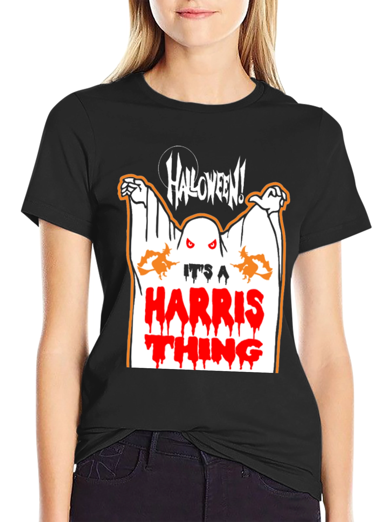 Its a Harris Thing Halloween Black T-Shirt