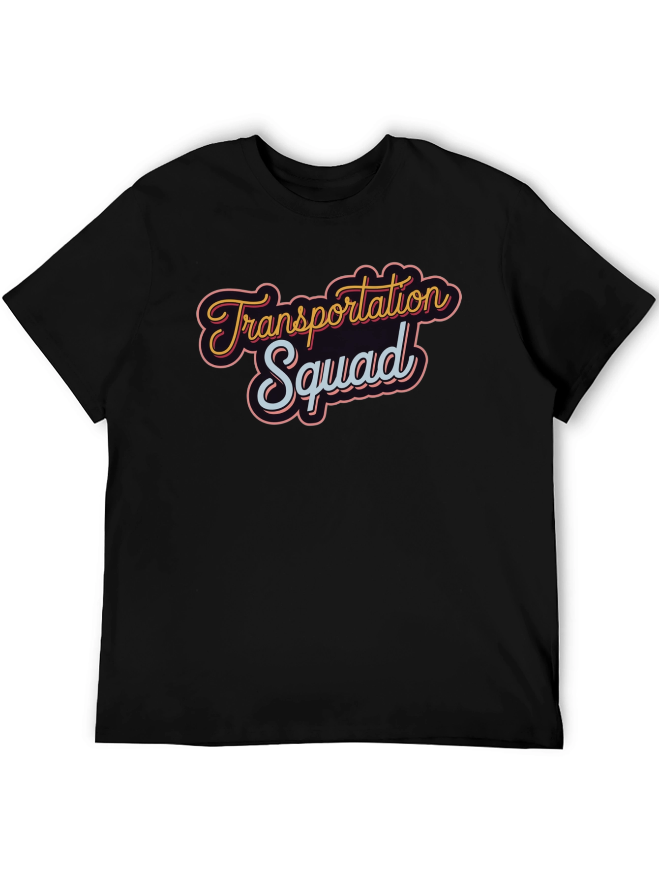 Transportation Squad Black Graphic Tee
