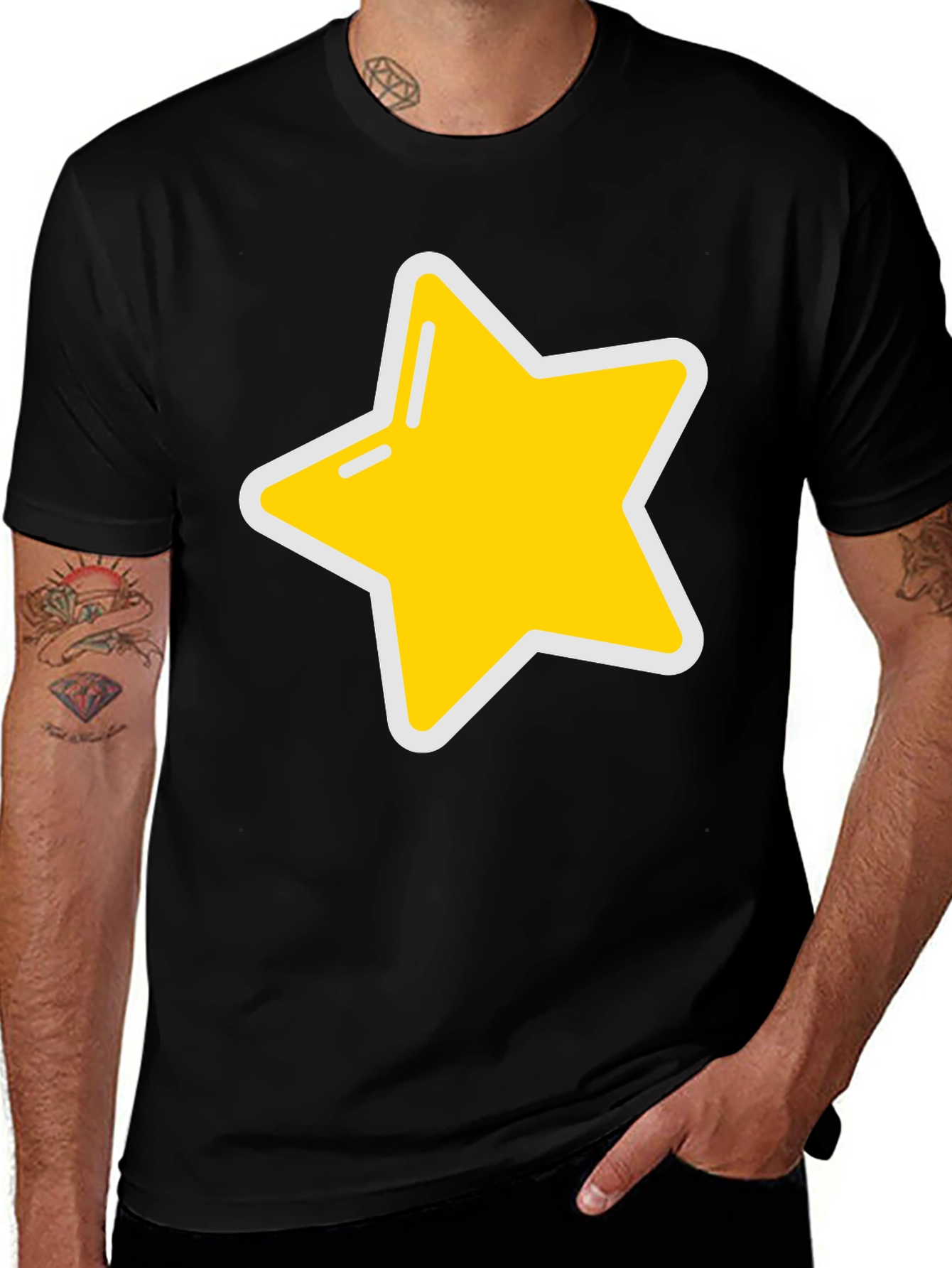 Star Graphic Black T-Shirt