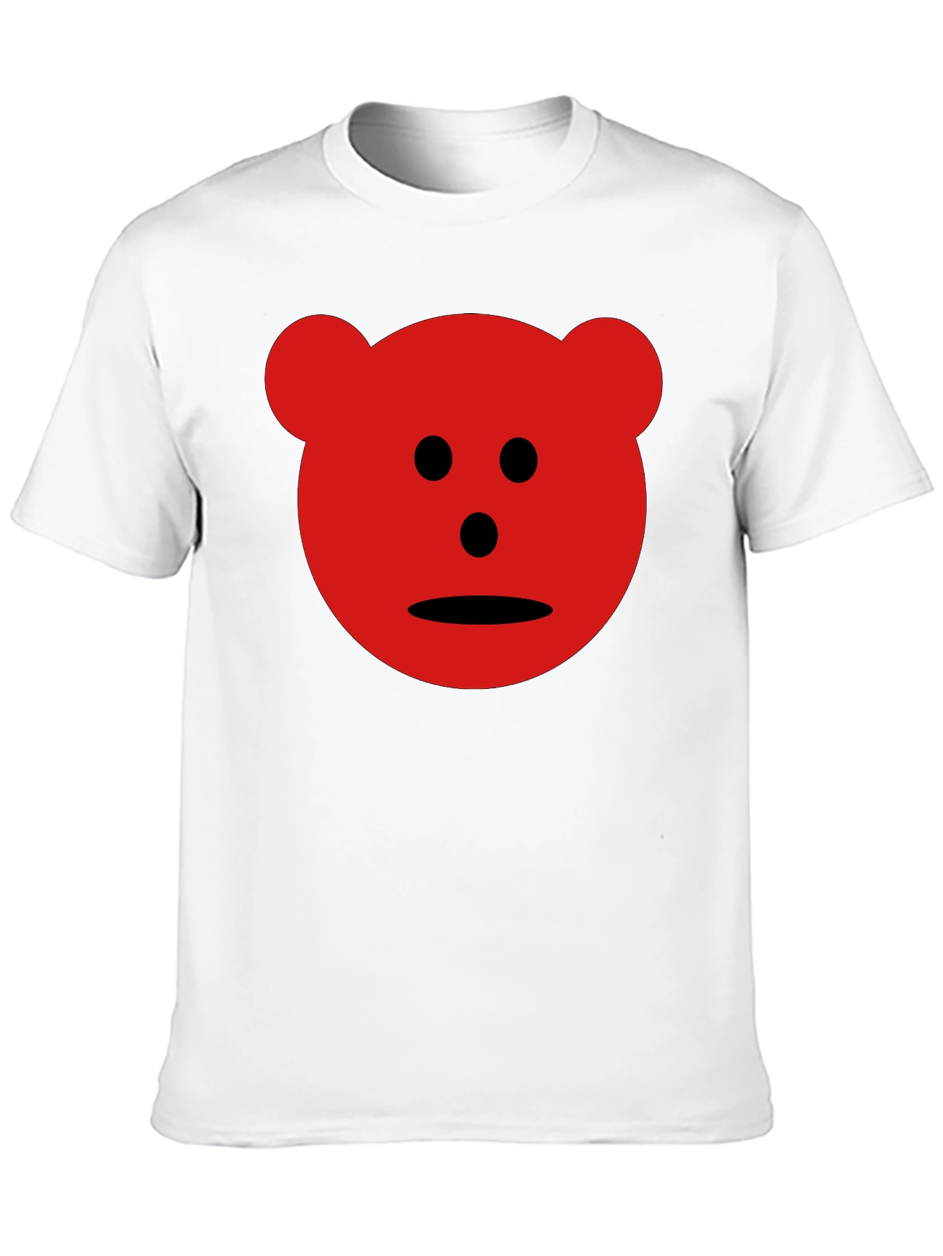 Red Bear Graphic Black T-Shirt