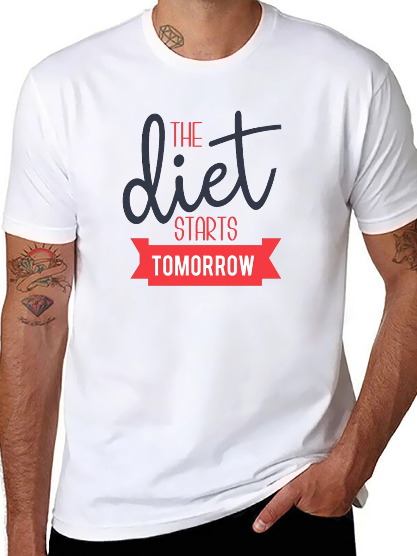 Funny Diet Starts Tomorrow Graphic Tee