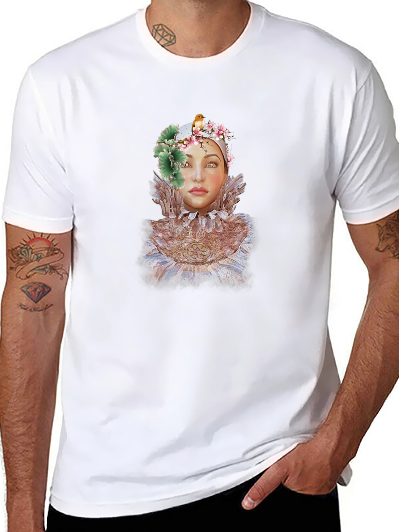 Floral Crown Portrait Tee