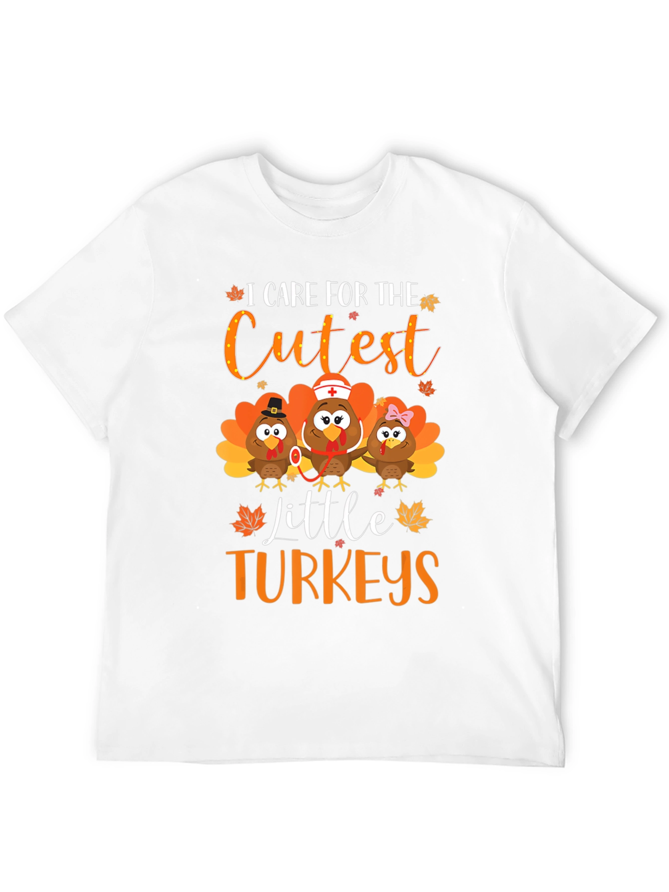 Cute Thanksgiving Turkey Graphic Tee