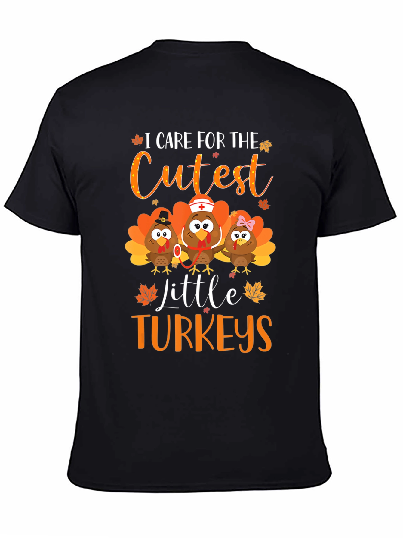 Cute Thanksgiving Turkey Graphic Tee