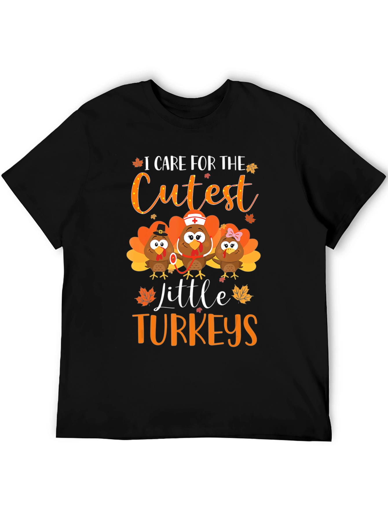 Cute Thanksgiving Turkey Graphic Tee