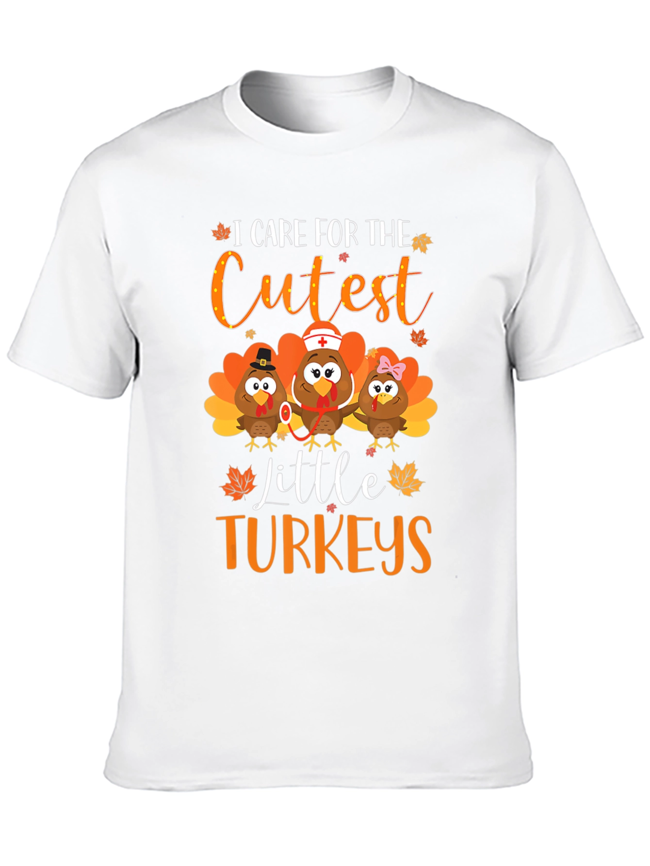 Cute Thanksgiving Turkey Graphic Tee