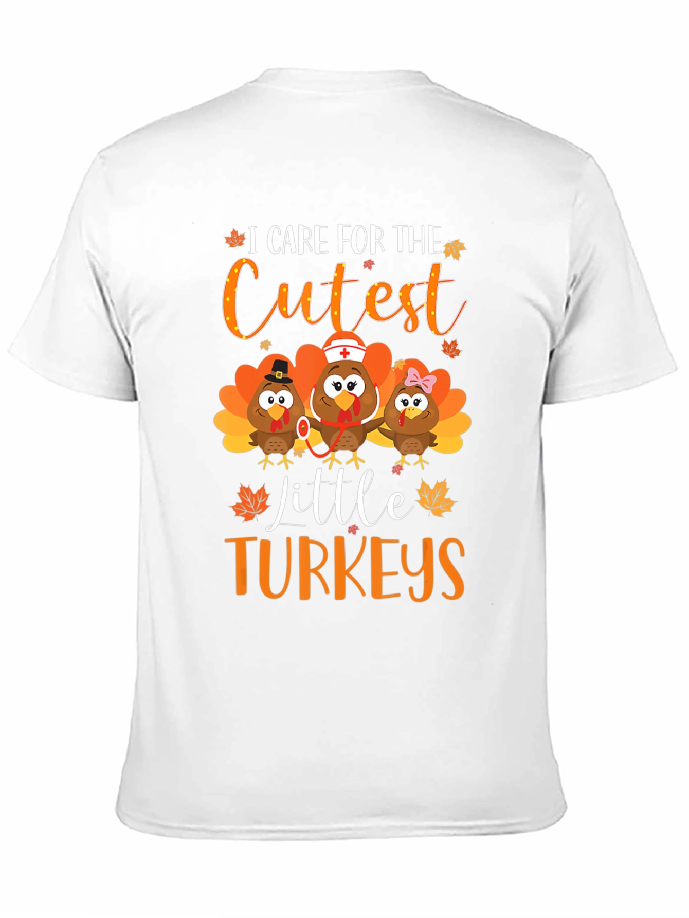 Cute Thanksgiving Turkey Graphic Tee
