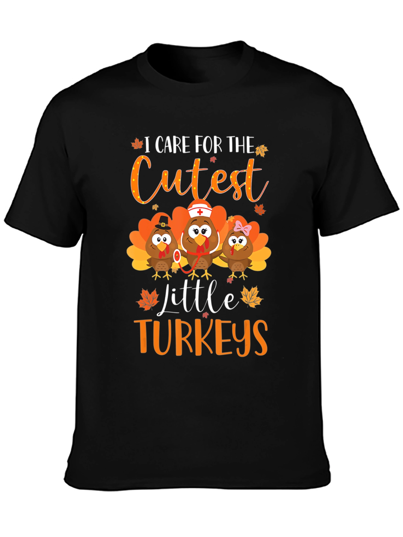 Cute Thanksgiving Turkey Graphic Tee