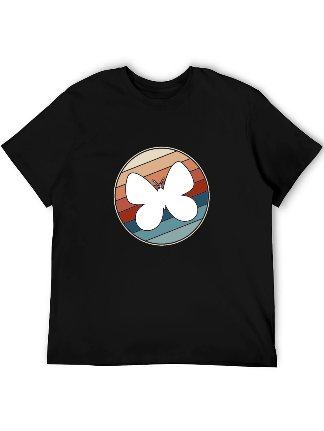 Retro Butterfly Graphic Tee - Stylish Comfort