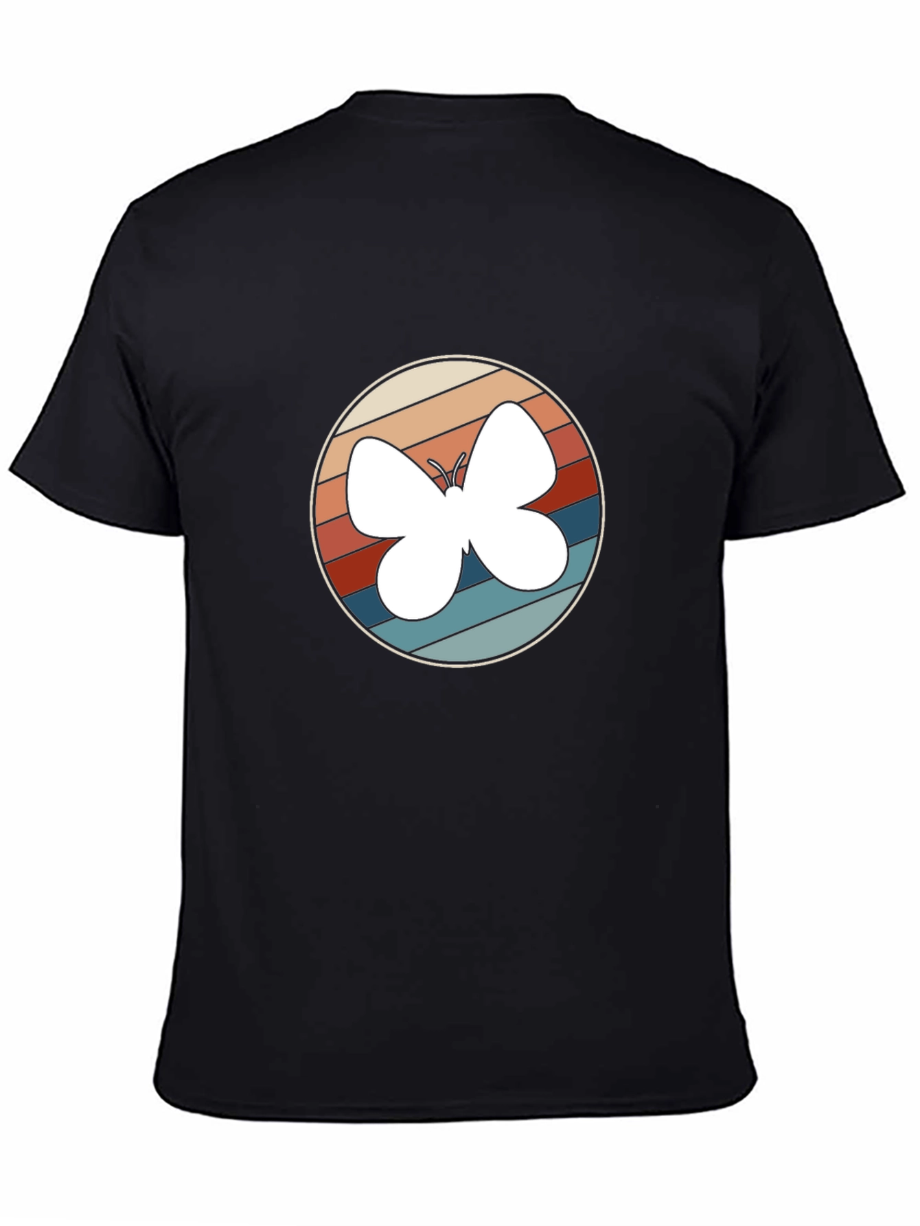 Retro Butterfly Graphic Tee - Stylish Comfort