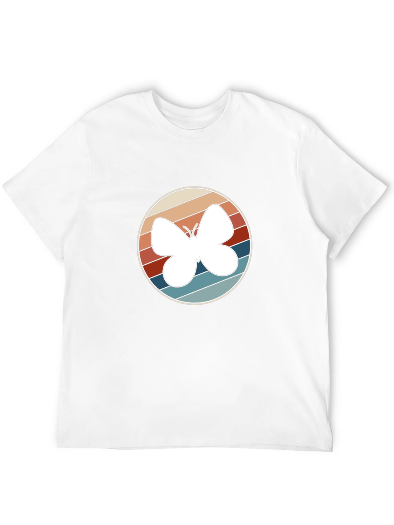 Retro Butterfly Graphic Tee - Stylish Comfort