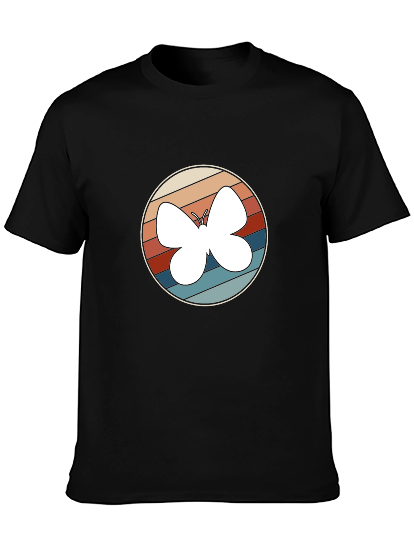 Retro Butterfly Graphic Tee - Stylish Comfort