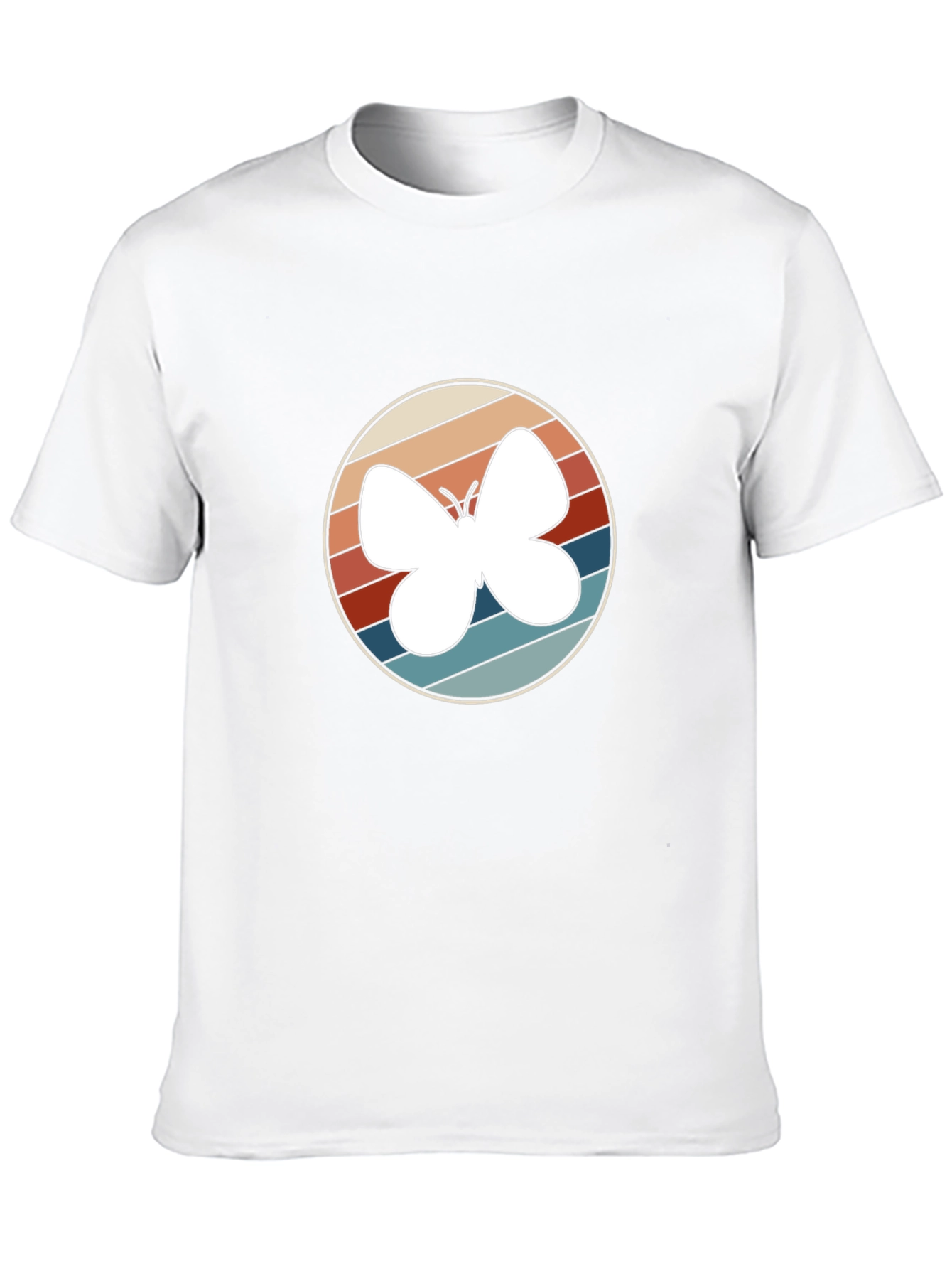 Retro Butterfly Graphic Tee - Stylish Comfort