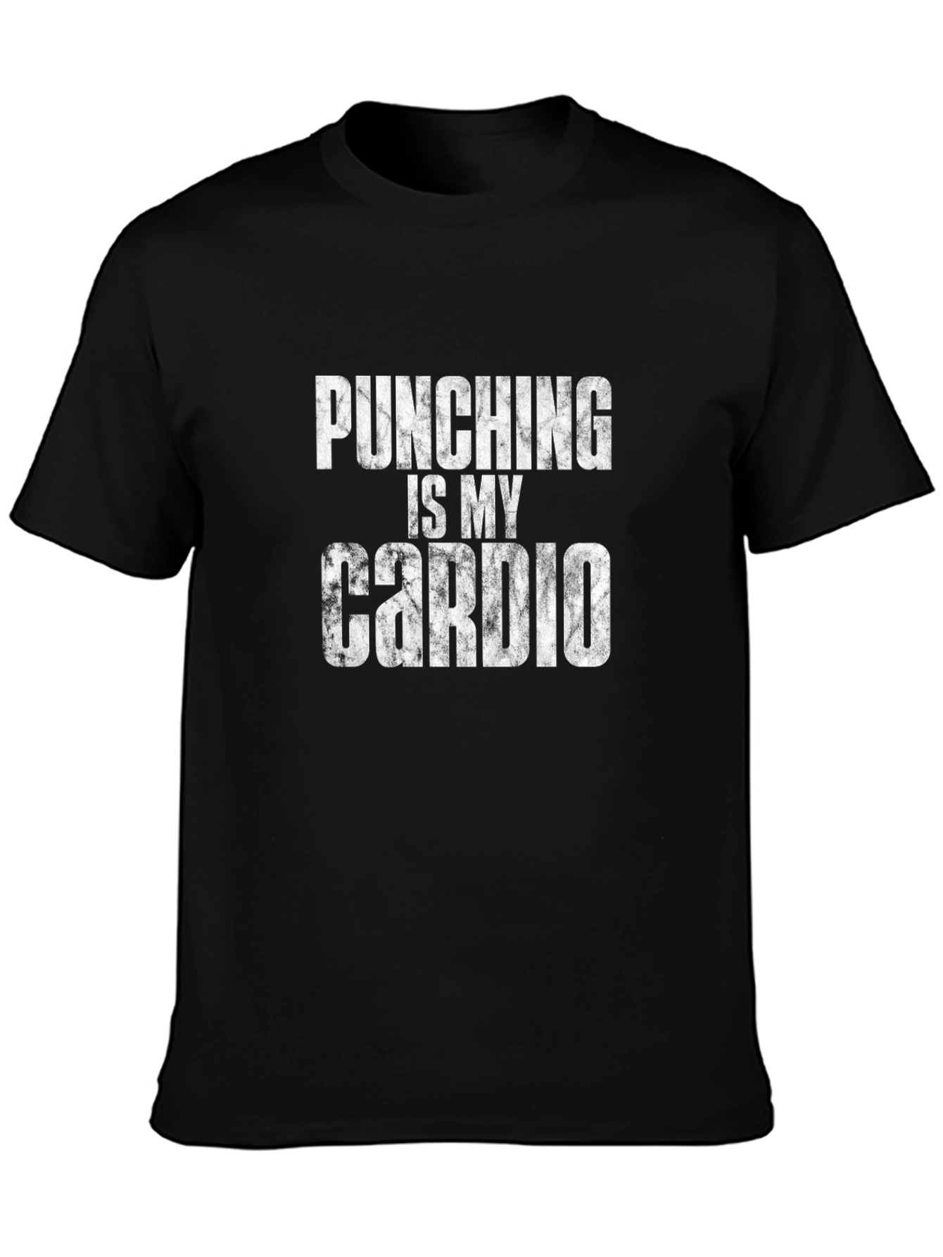 Punching Is My Cardio Black T-Shirt