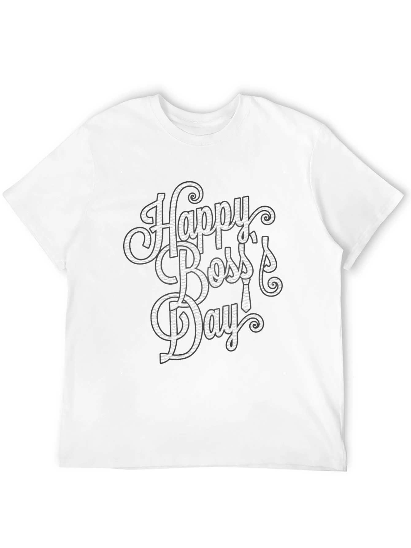 Happy Bosss Day Graphic Tee - Mens Black T-Shirt