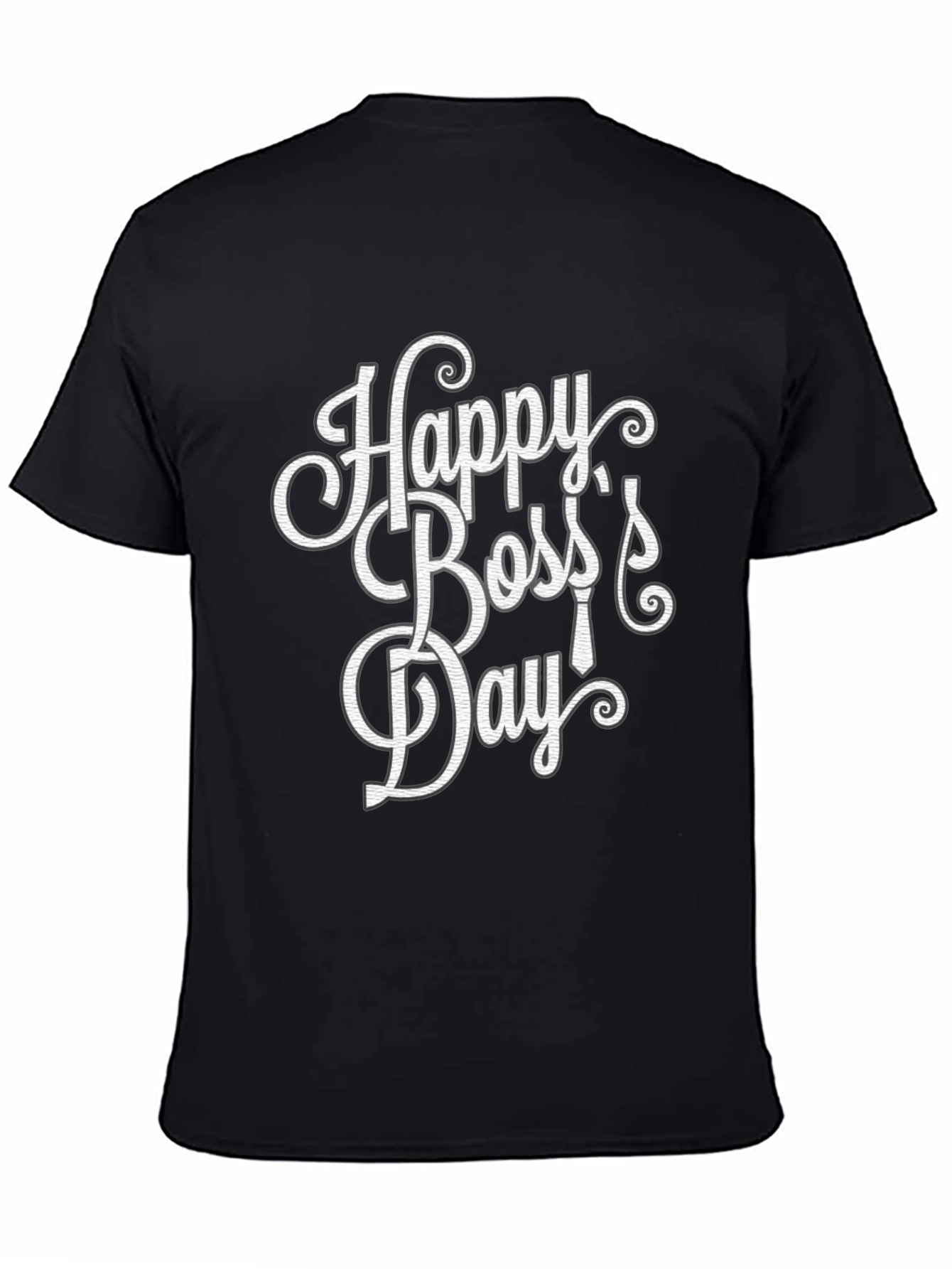 Happy Bosss Day Graphic Tee - Mens Black T-Shirt