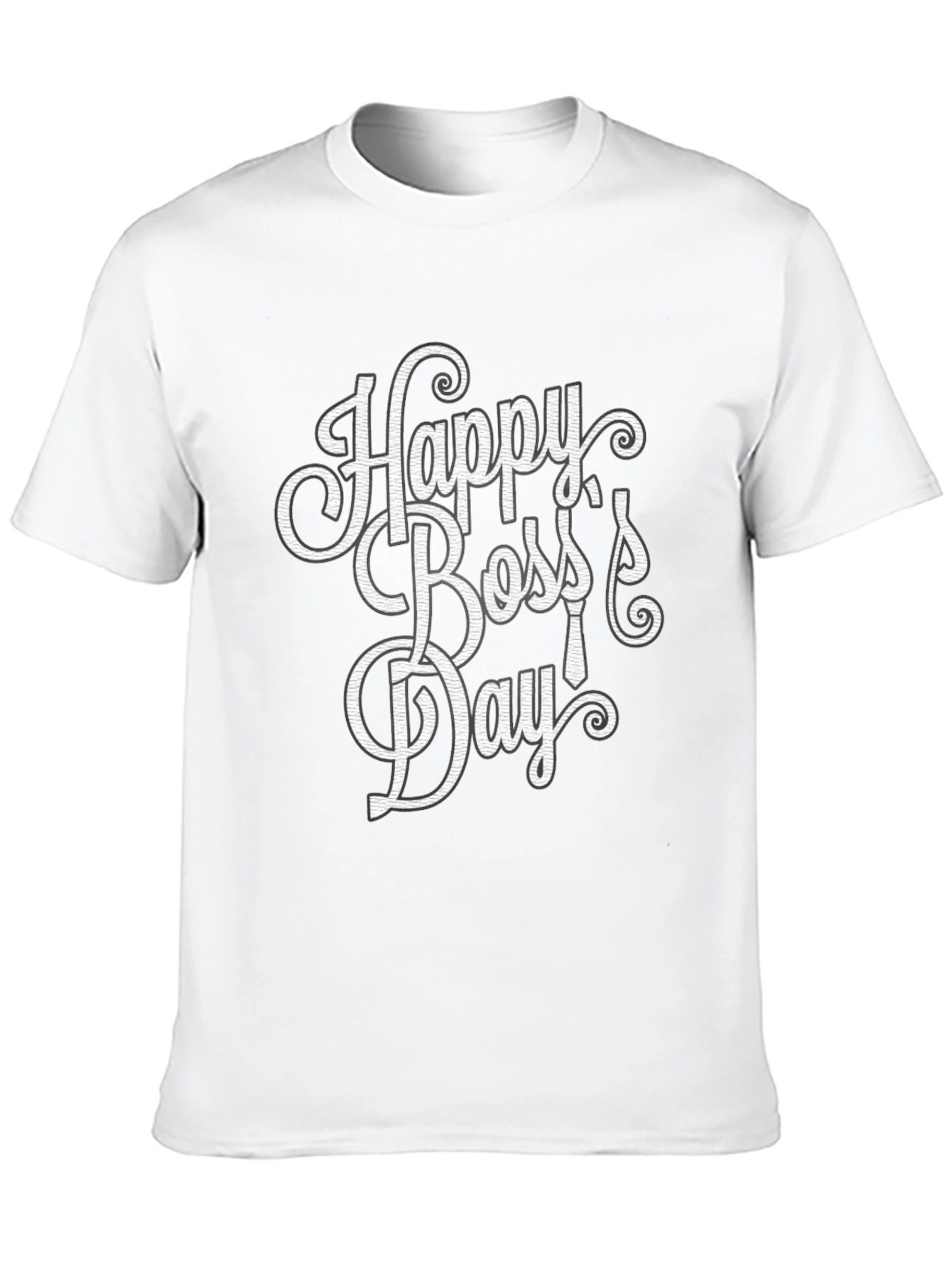 Happy Bosss Day Graphic Tee - Mens Black T-Shirt