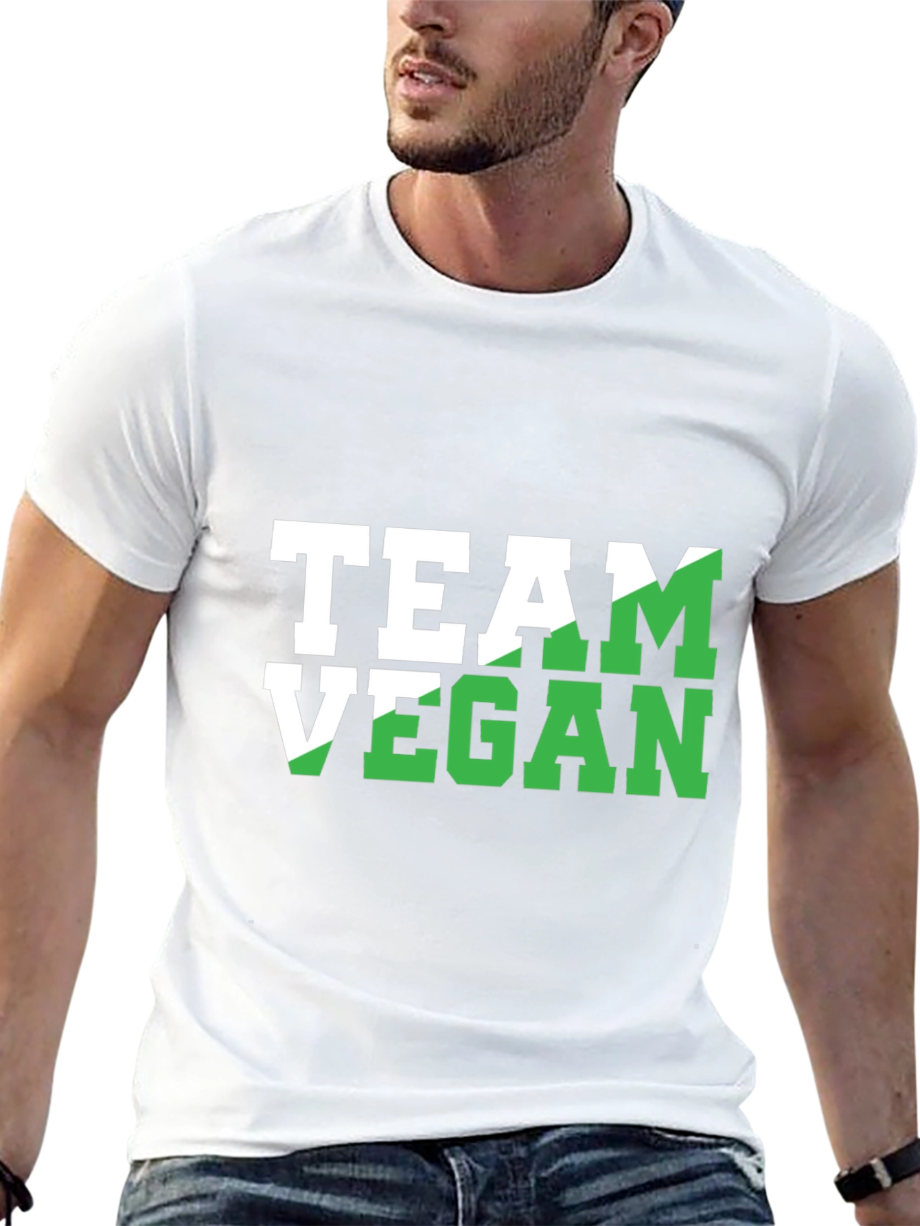 Team Vegan Graphic T-Shirt - Black