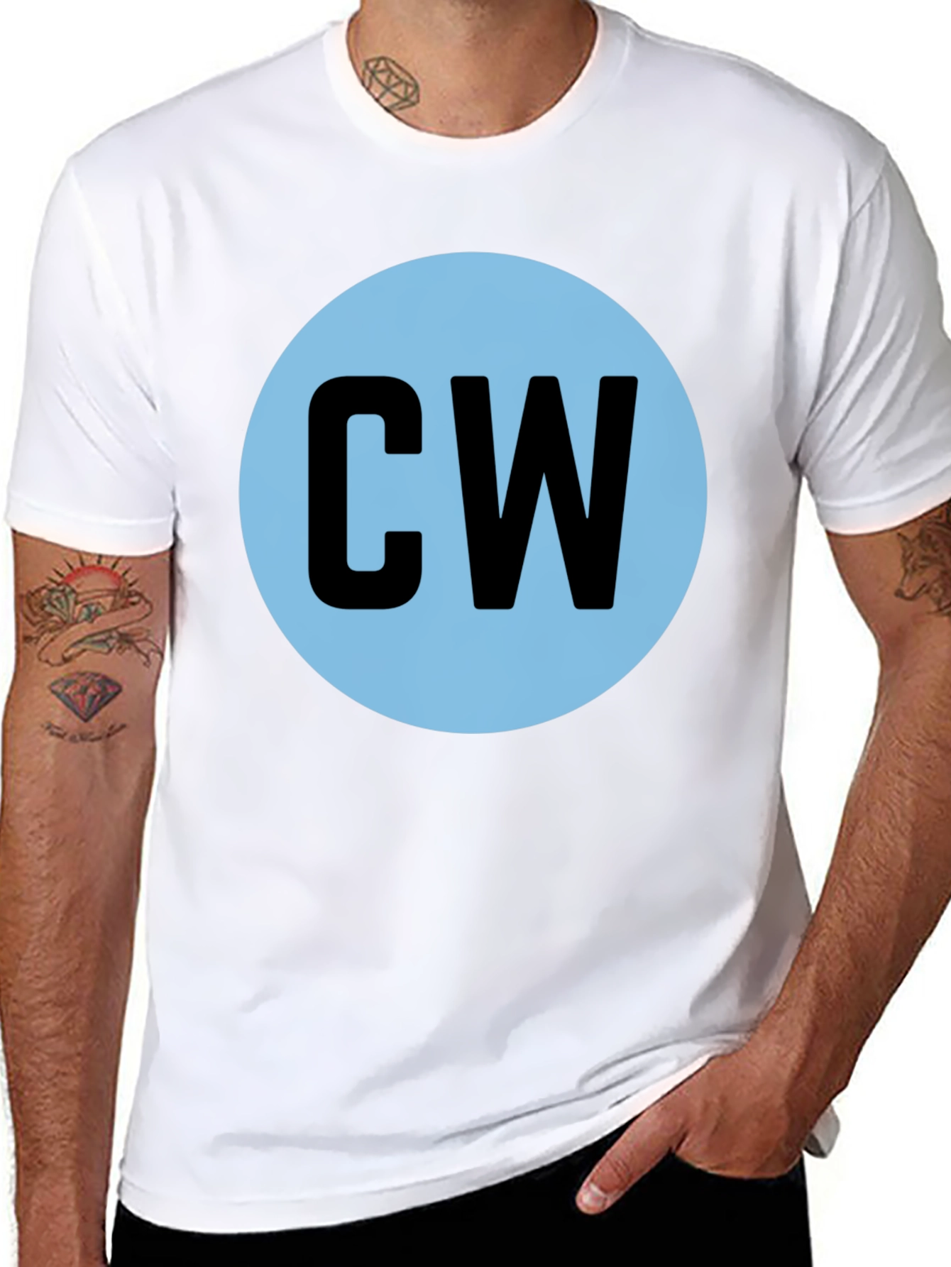 CW Initial T-Shirt - Cool Graphic Tee