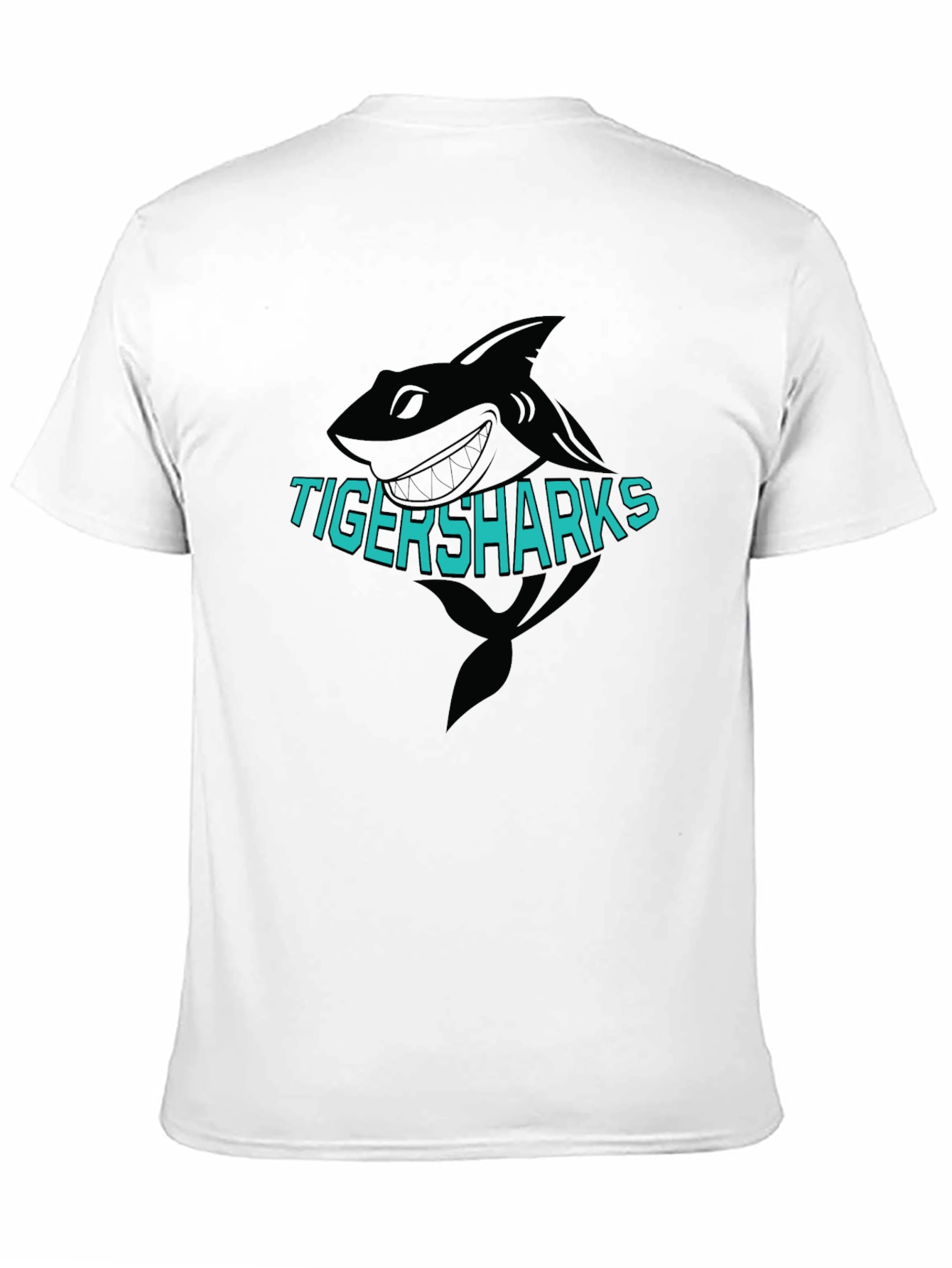 TigerSharks Graphic Print Black T-Shirt